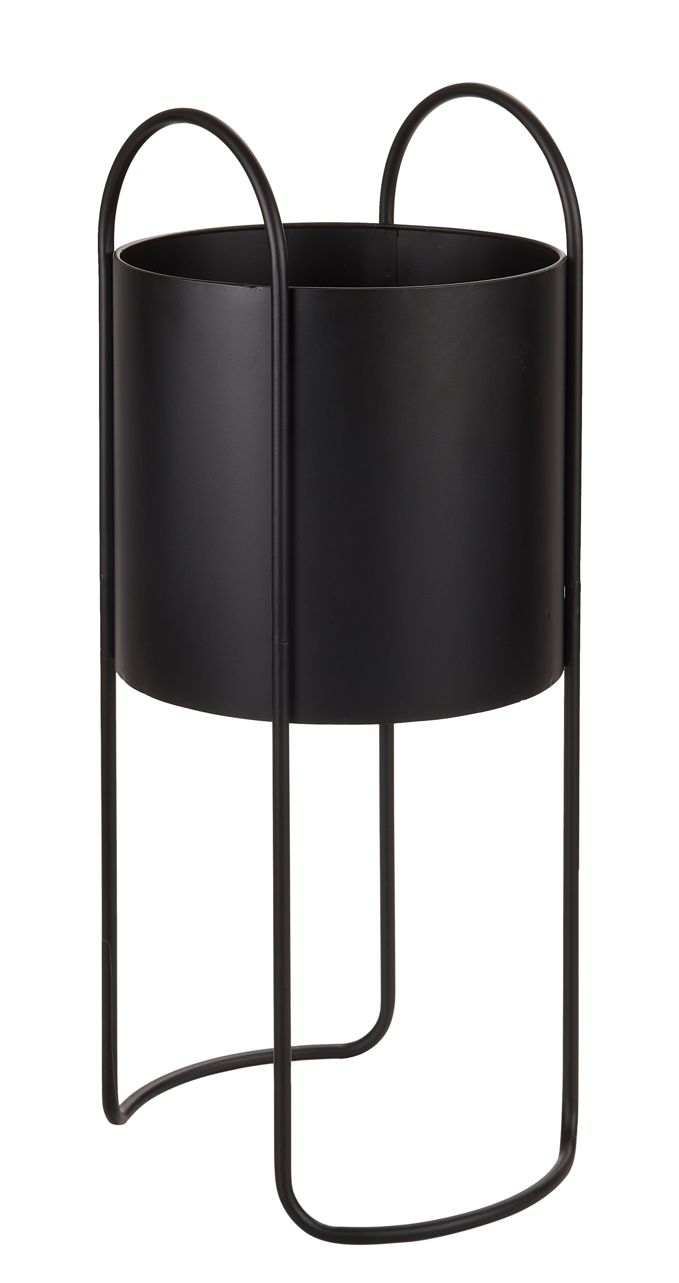 OLGA Bloempot zwartH 55 cm - Ø 22 cm