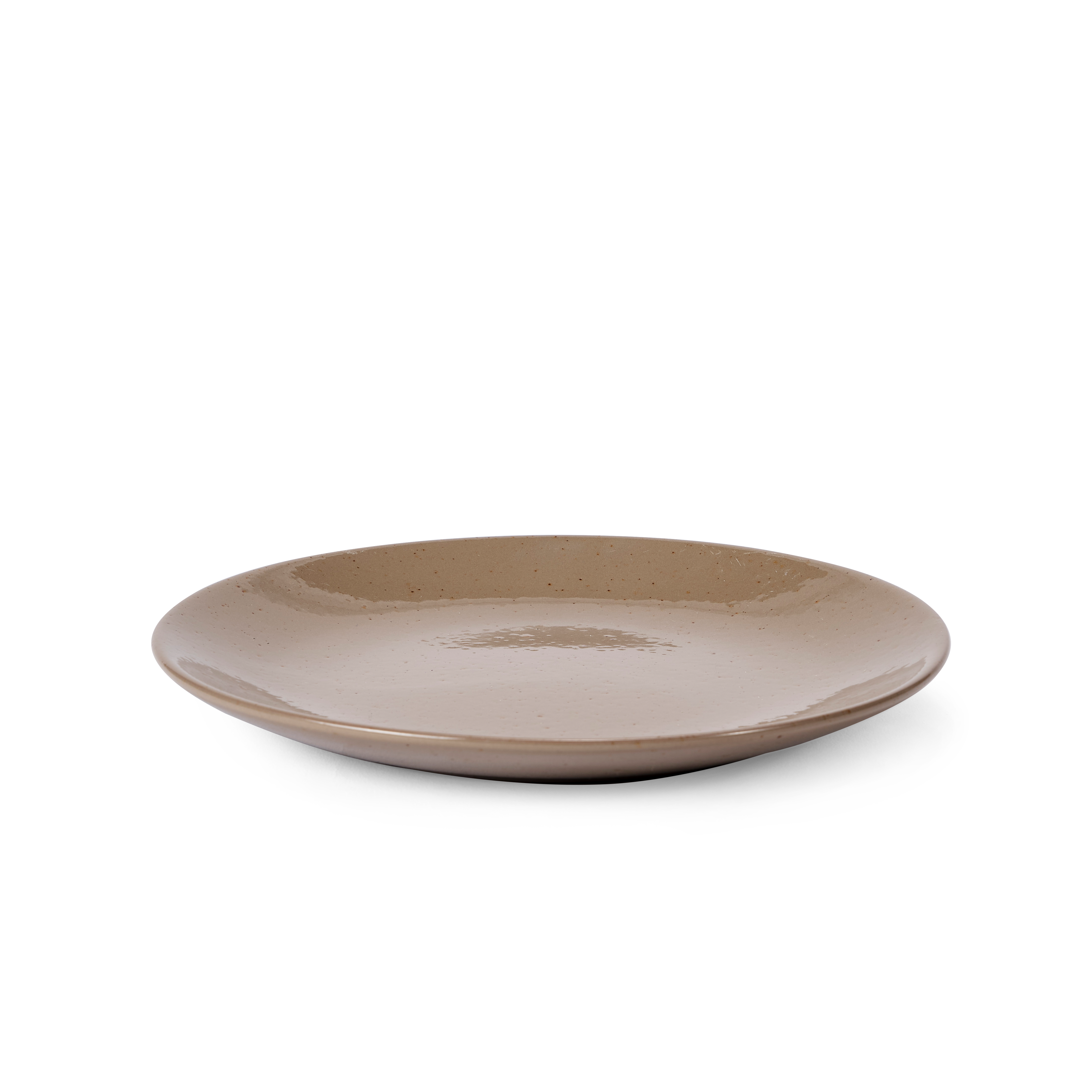 TERRA Bord taupe - set van 4 Ø 21 cm