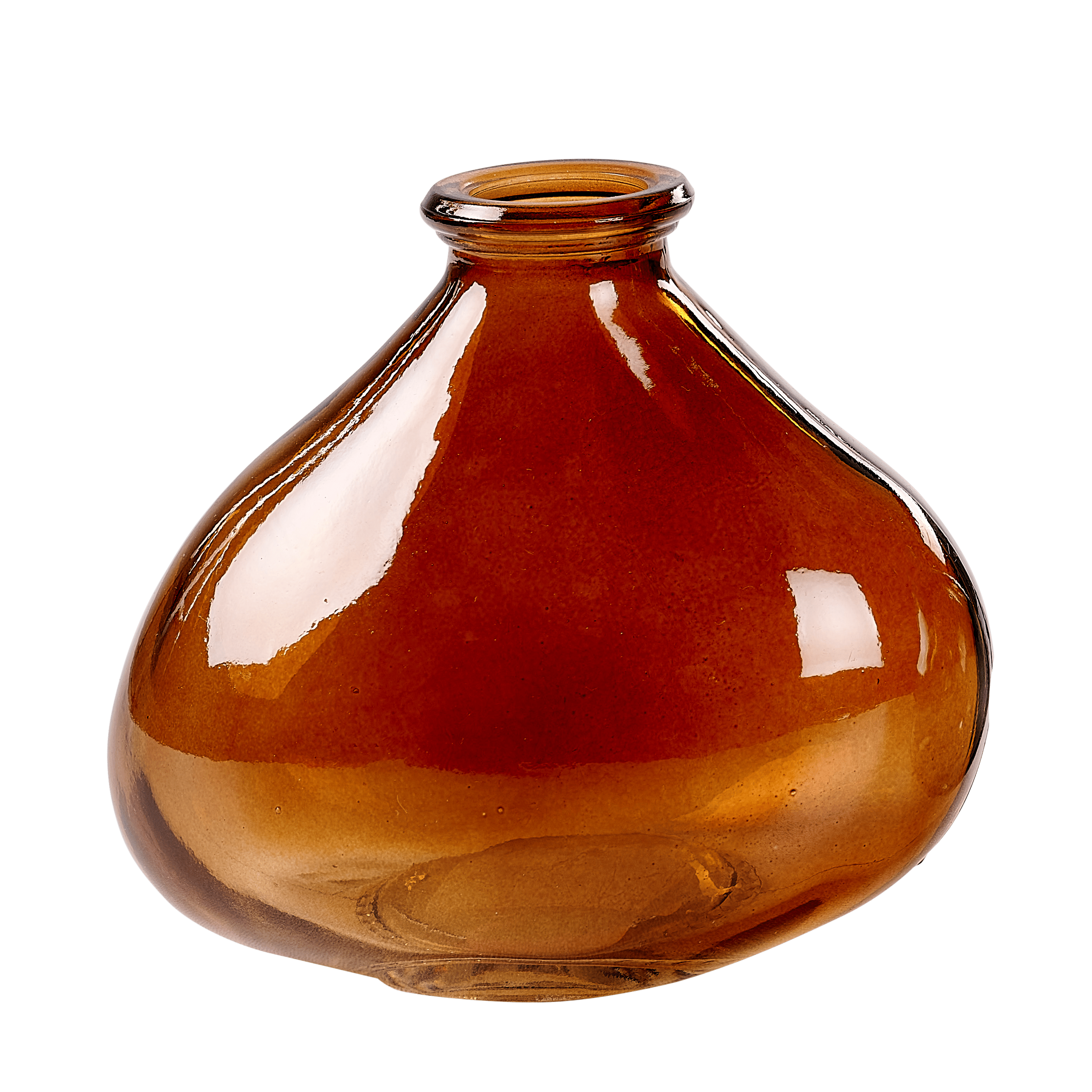 MARCELLA Vaas bruinH 9,5 x B 11 cm