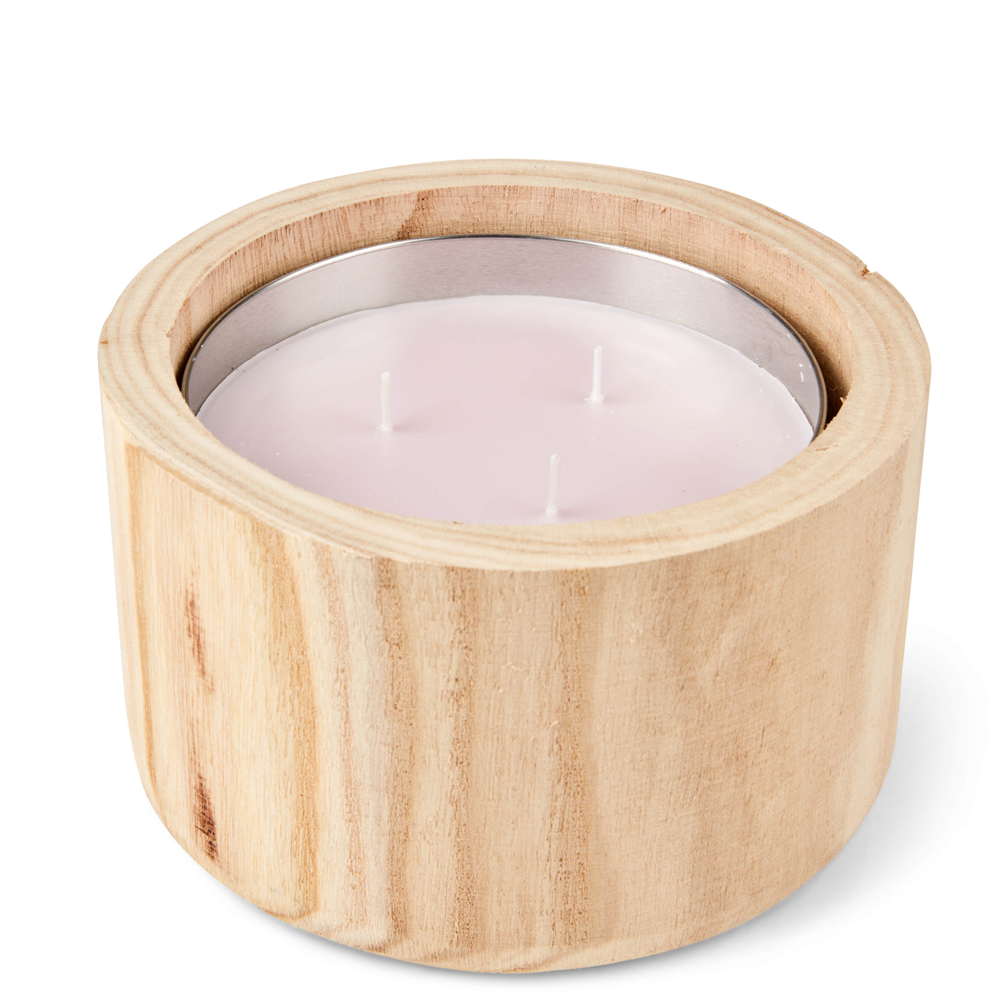 WOOD Navulling tuinkaars paarsH 7,5 cm - Ø 15 cm - CASA