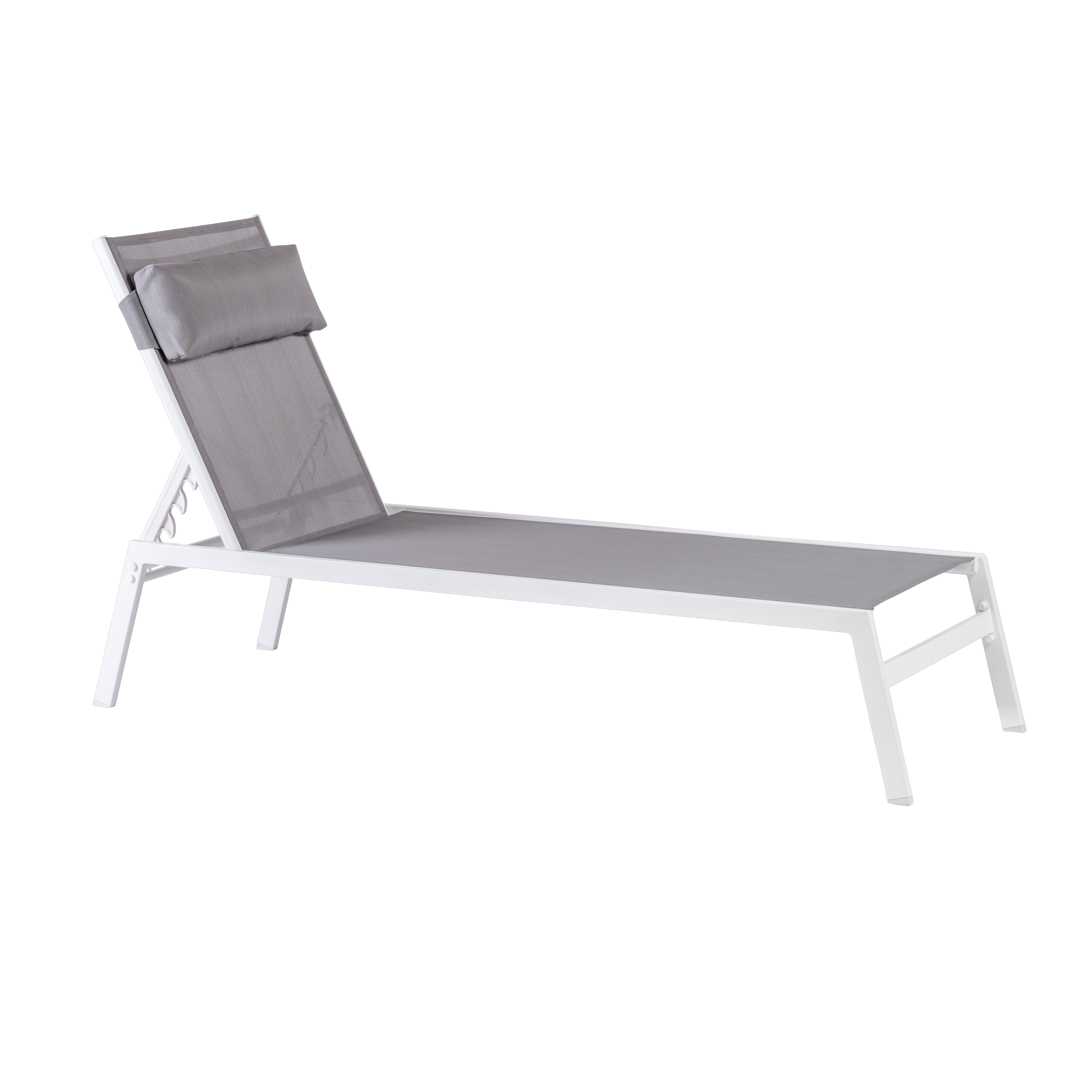 HUGO Ligbed wit, grijsH 32,6 x B 61 x L 199 cm