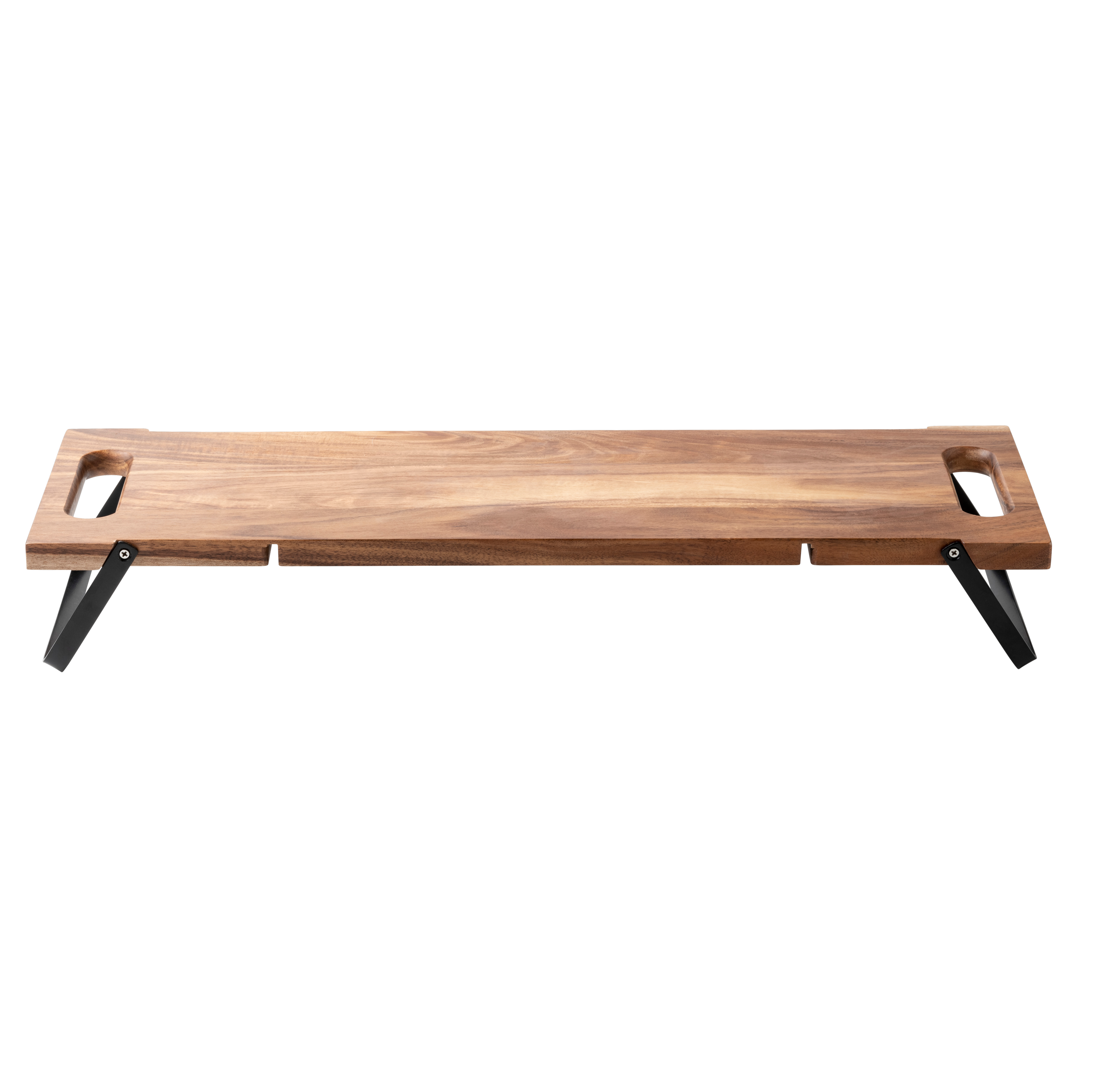ACACIA LUX Serveerplank/tafel zwart, naturelH 1,8 x B 56 x D 18 cm