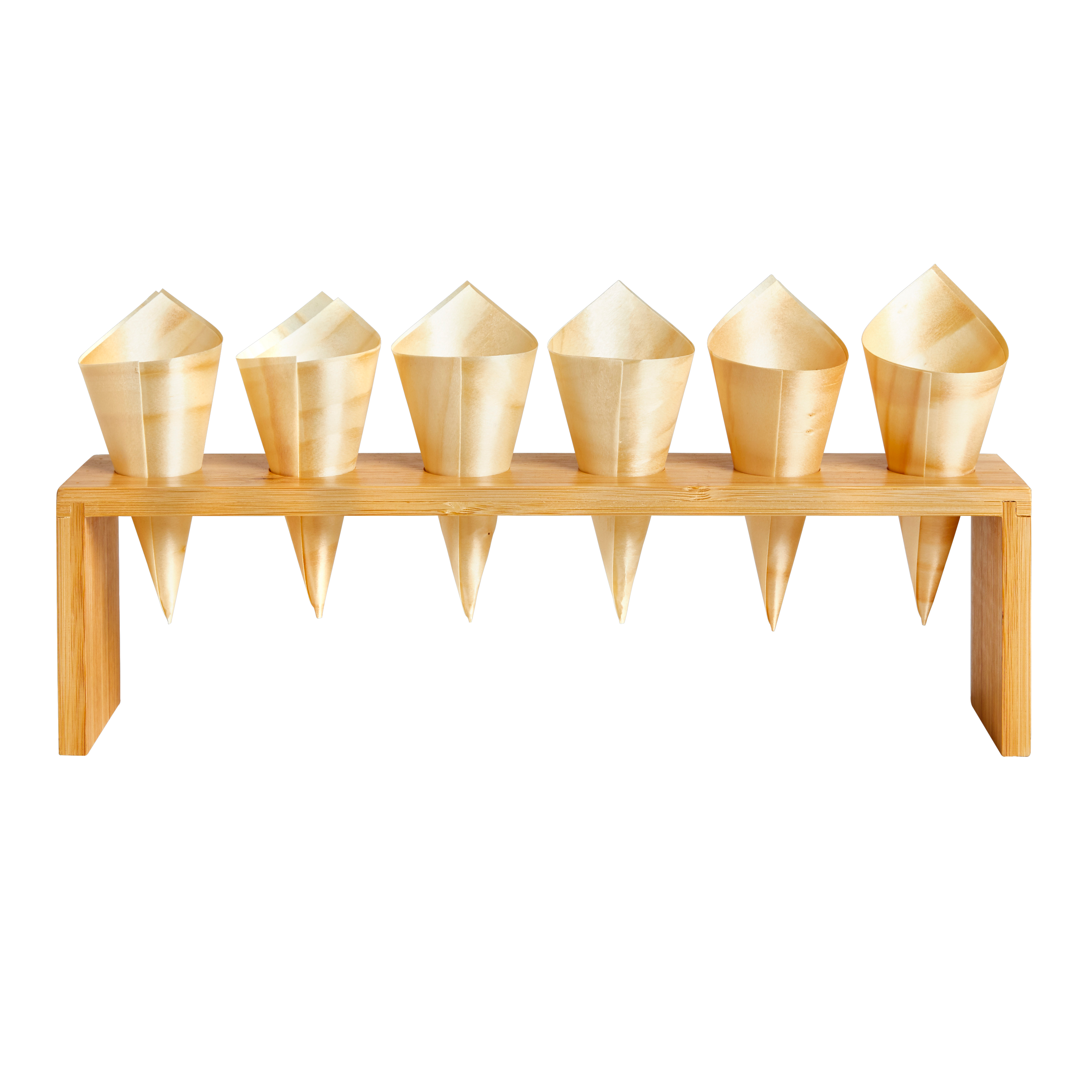 APERO STAANDER voor puntzakjes naturelH 9 x B 33 x D 6 cm