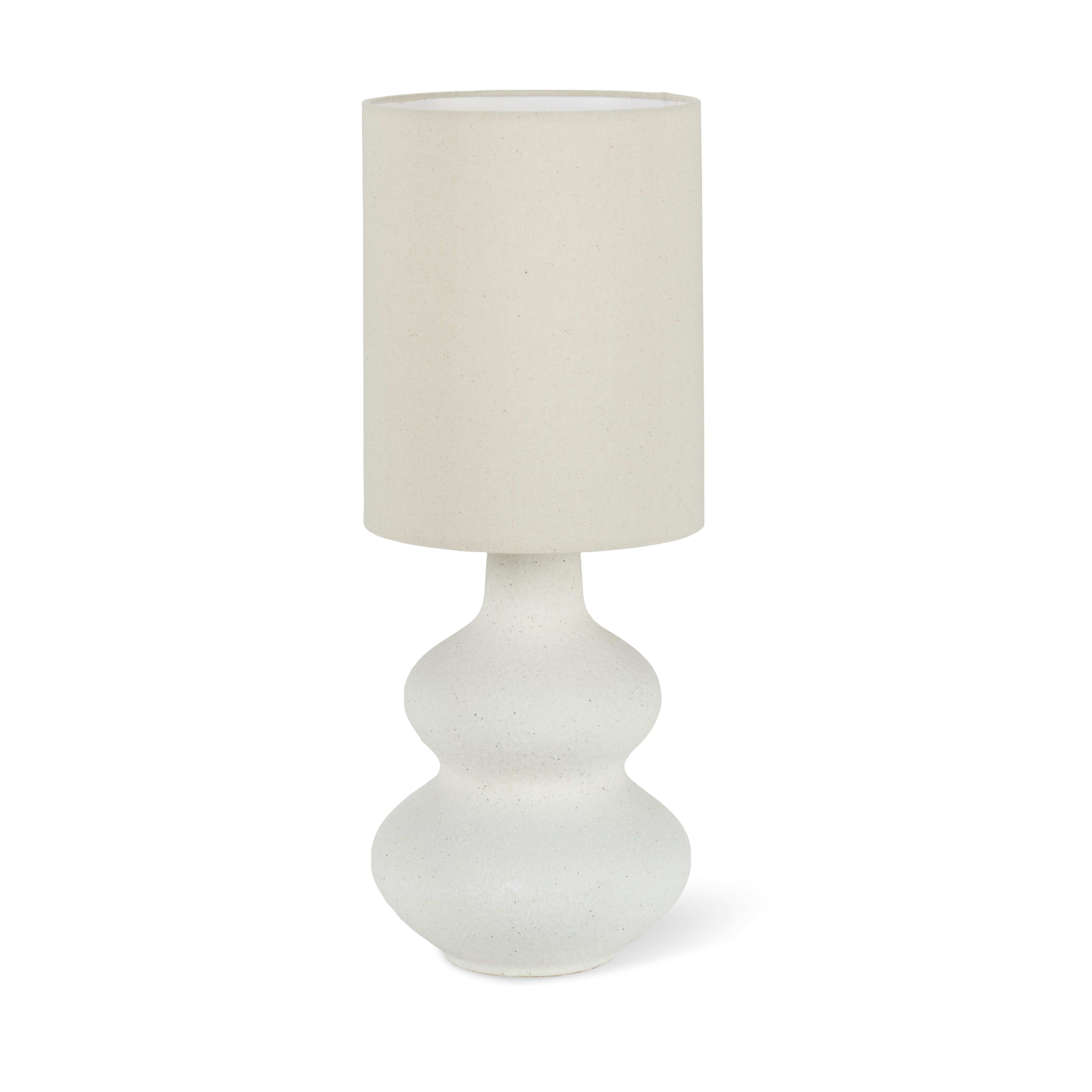 WHITESTONE Tafellamp met kap E27 gebroken witH 50 cm - Ø 20 cm