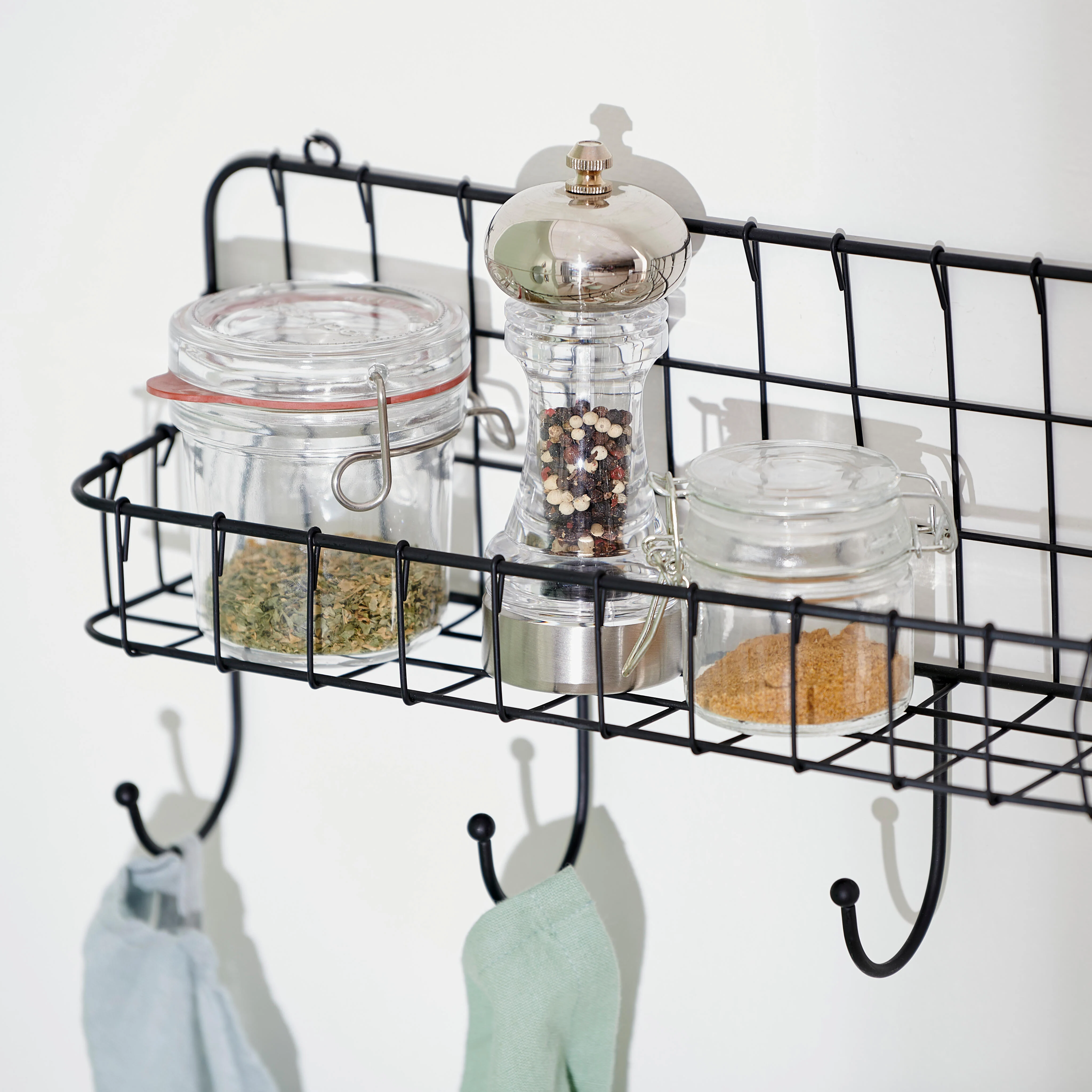 MOLINO Peper-en zoutmolen zilver, transparantH 15 cm - Ø 5 cm