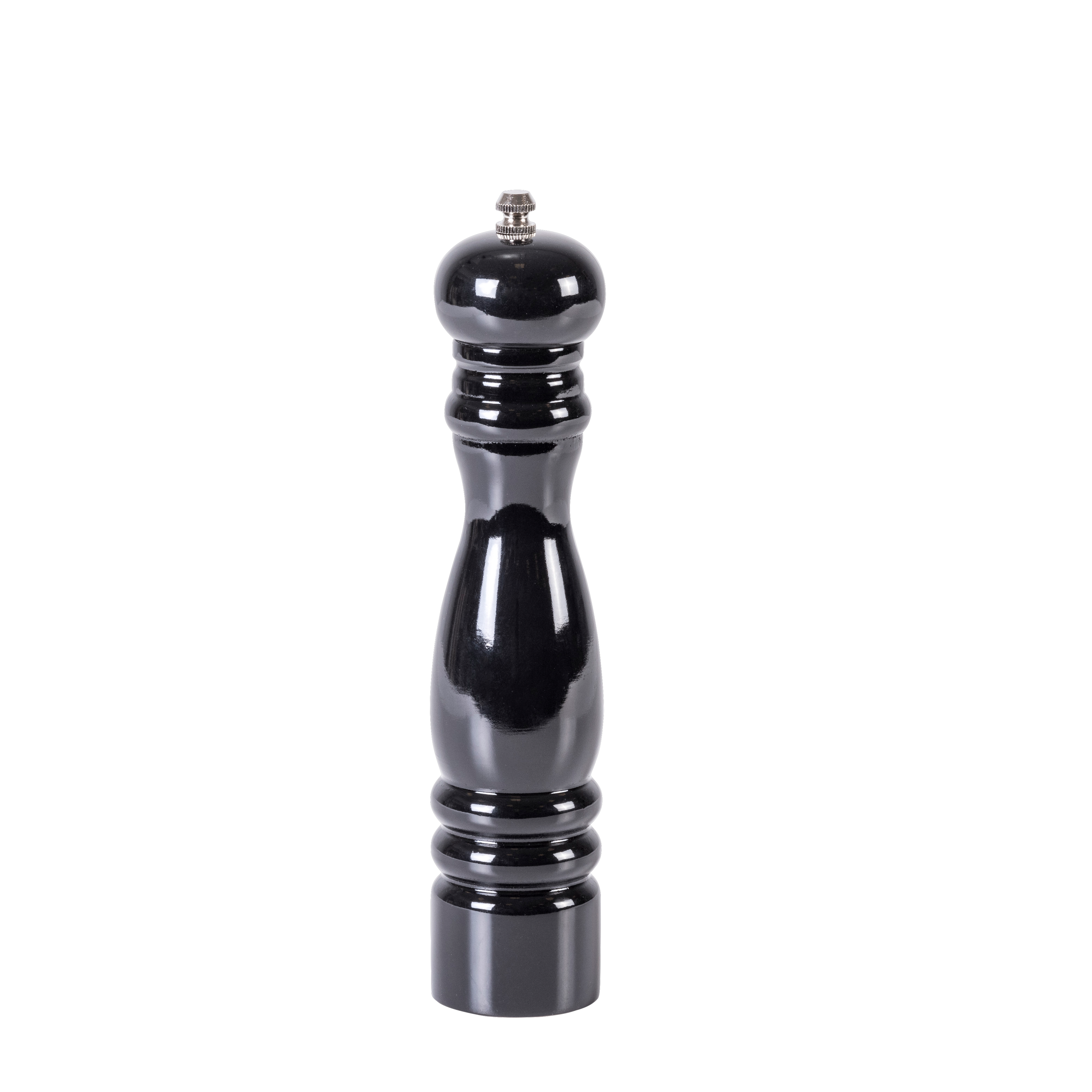 BLACK STEEL Peper- en zoutmolen zwartH 27 cm - Ø 7 cm
