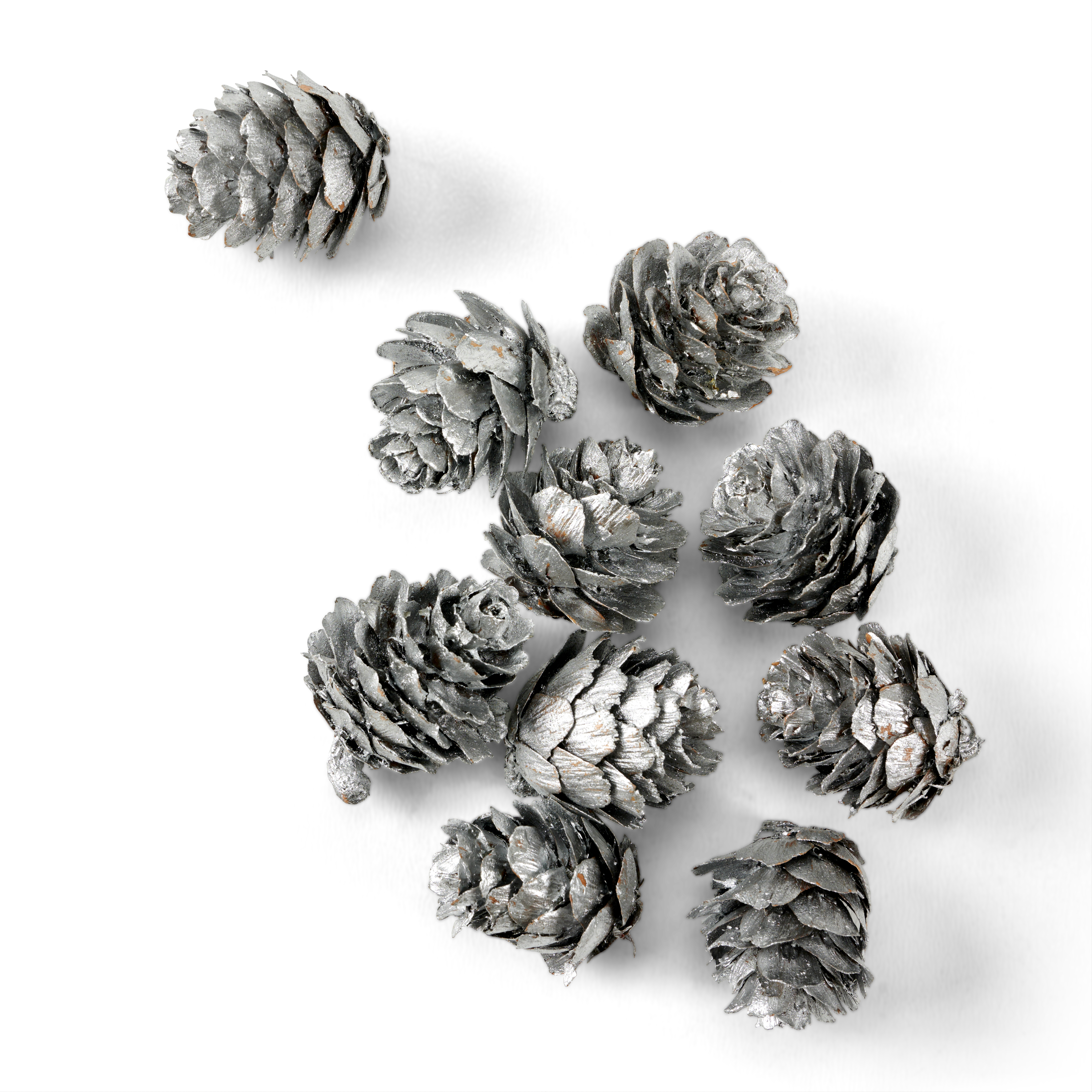 PINECONE Strooideco zilverH 3 cm