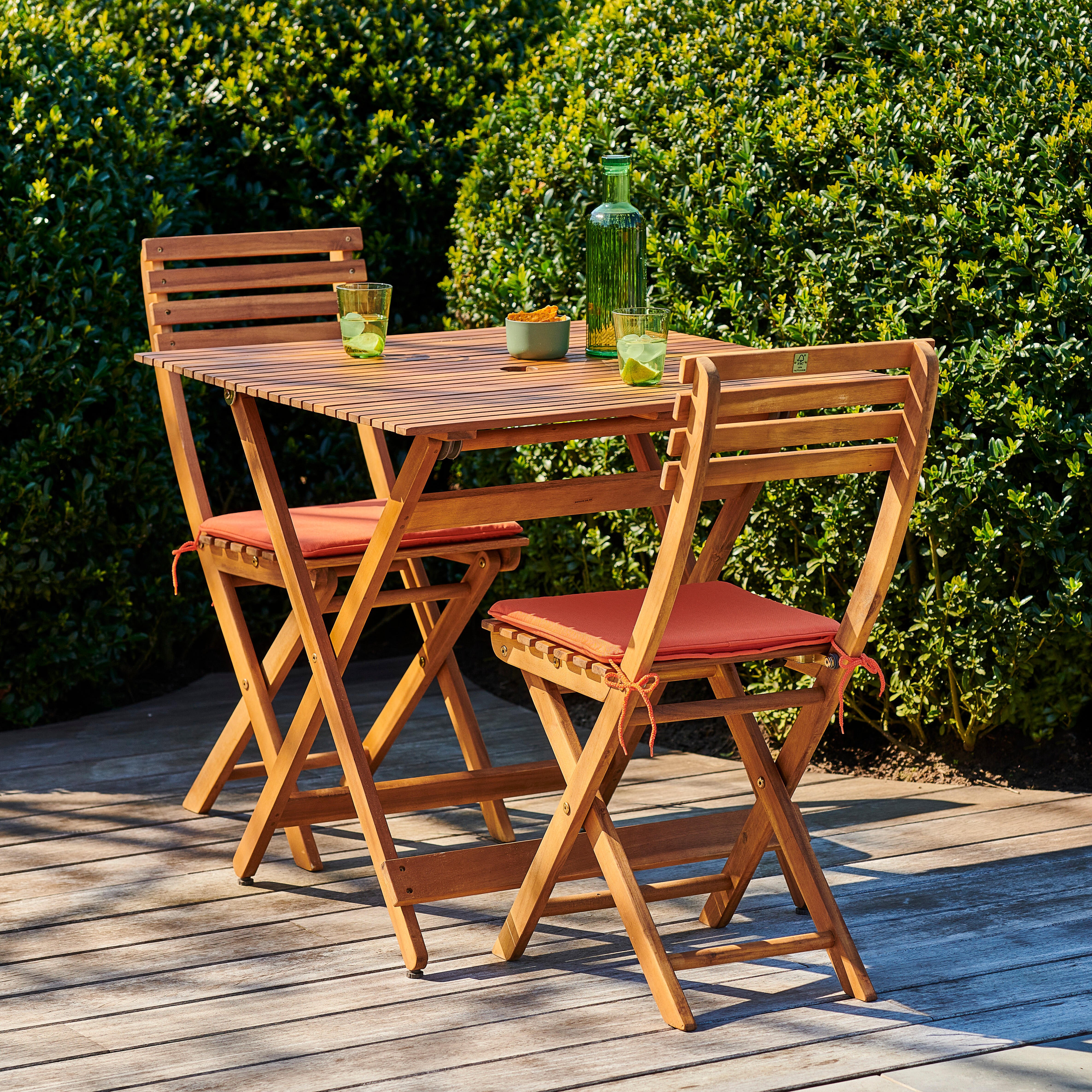 KOS Bistroset naturelH 75 x L 80 x D 80 cm - CASA