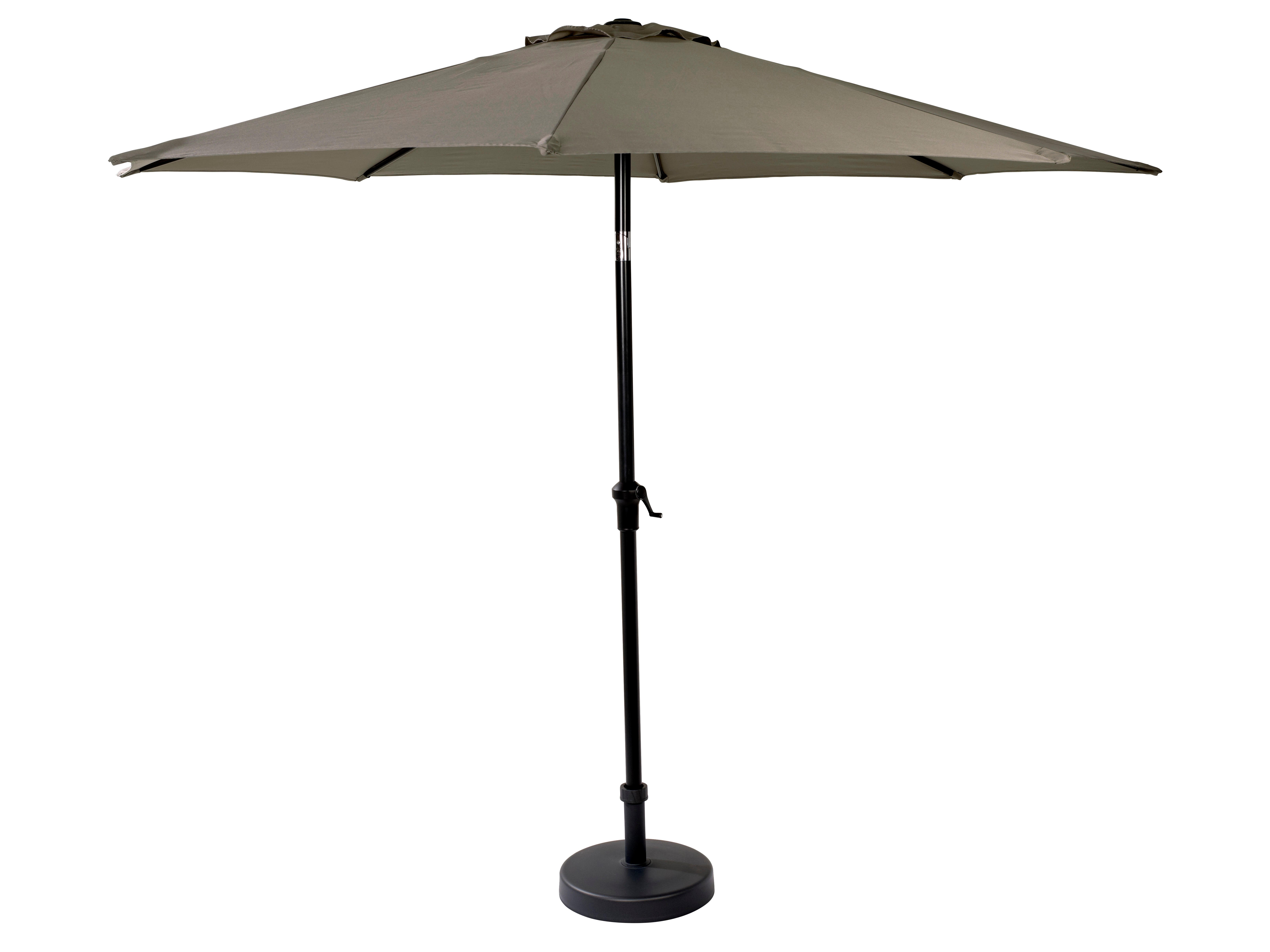 ALU & PISA Parasol set taupeParasol met voet - CASA