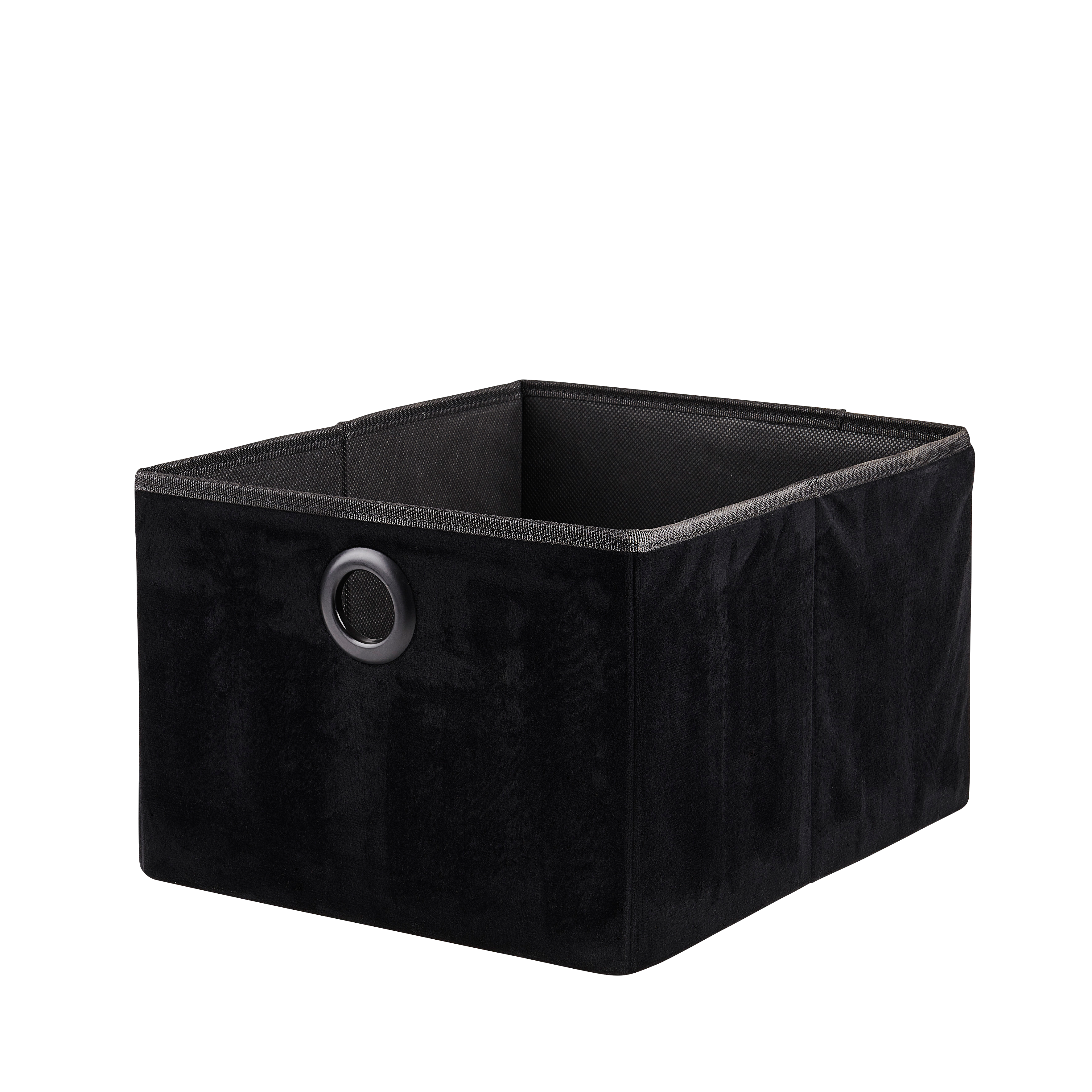 BASIC Mand opvouwbaar zwartH 18 x B 25 x D 32 cm - CASA