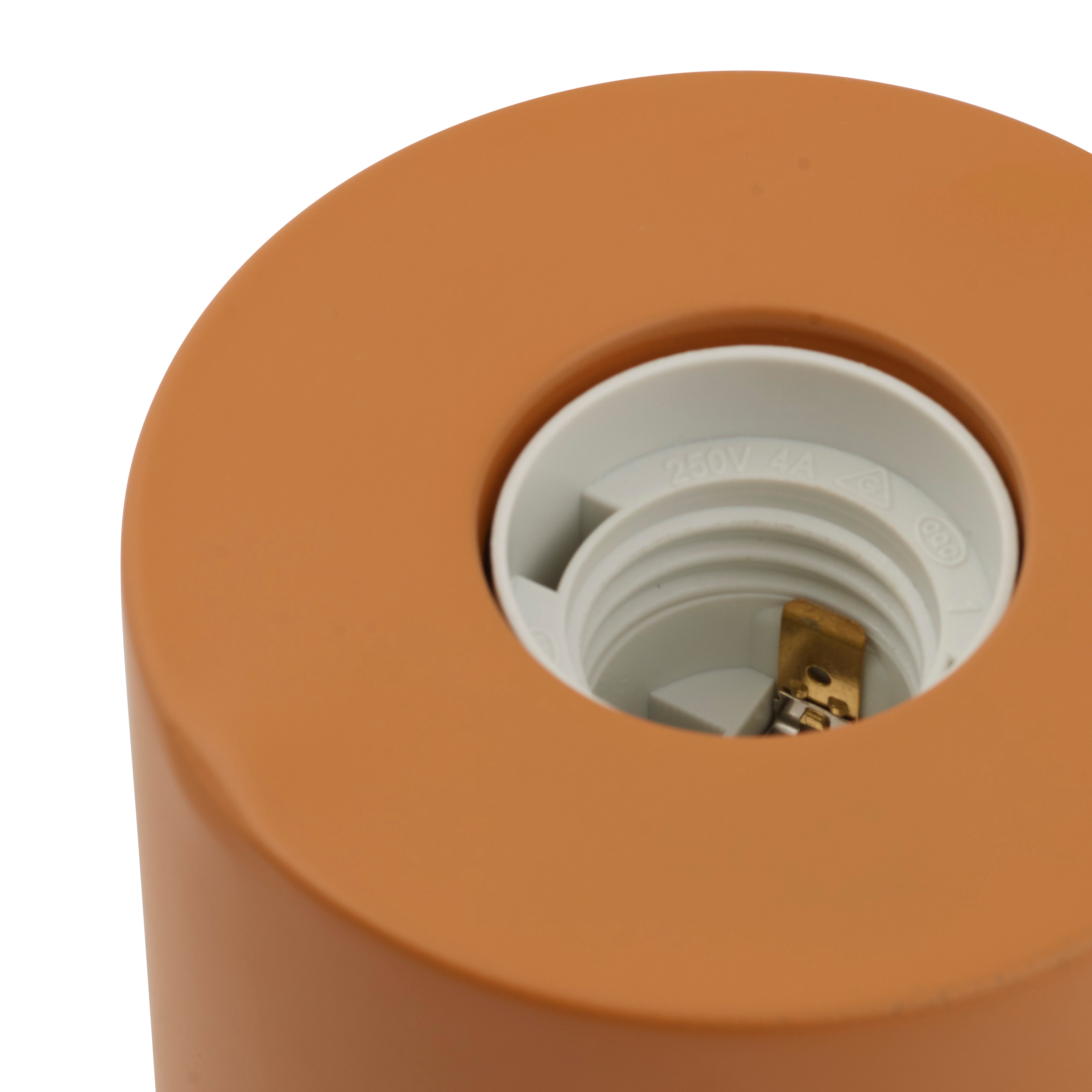 COLLEGE Tafellamp E27 terracottaH 10,5 cm - Ø 9 cm