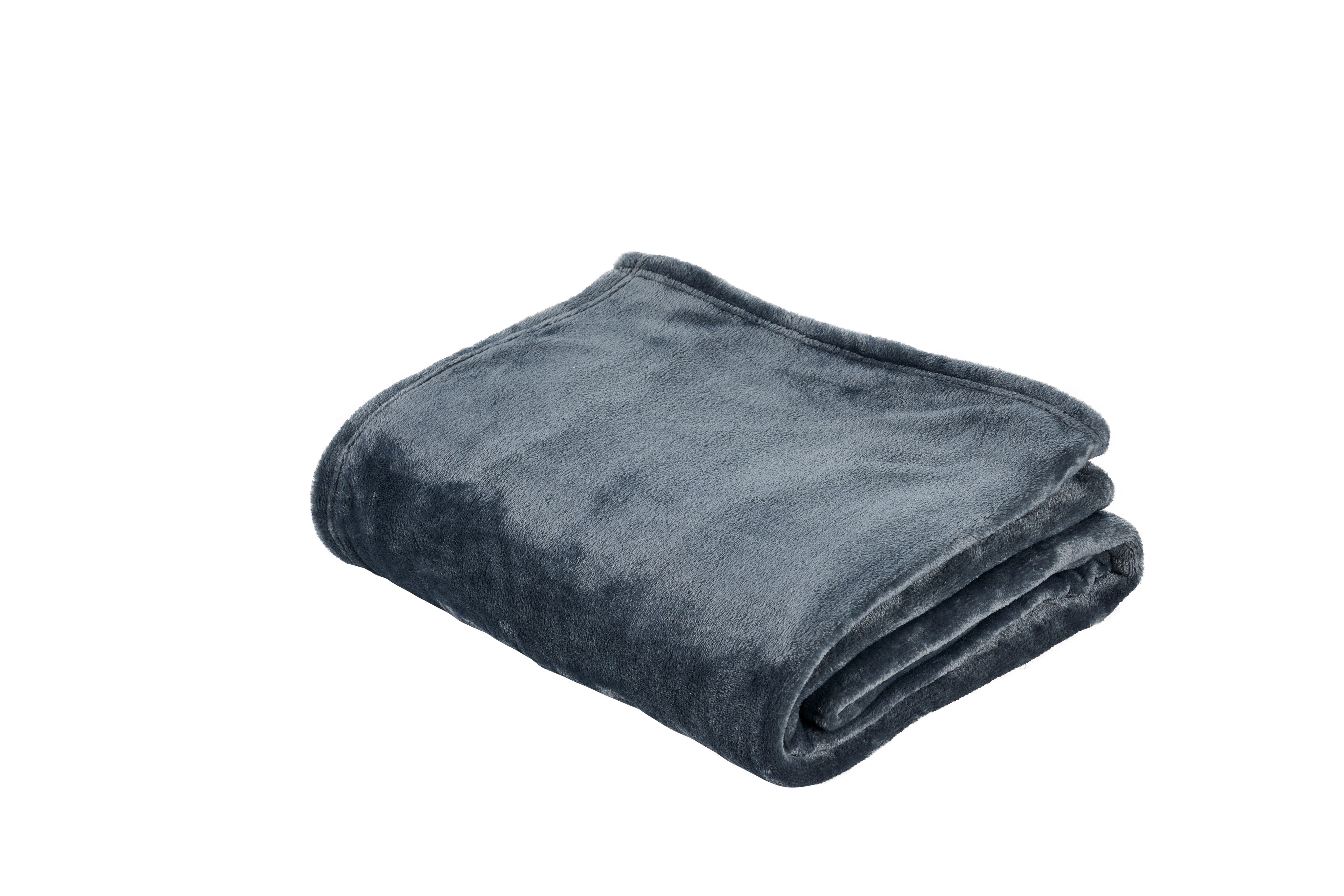 FLANELLA Plaid grijsB 150 x L 200 cm