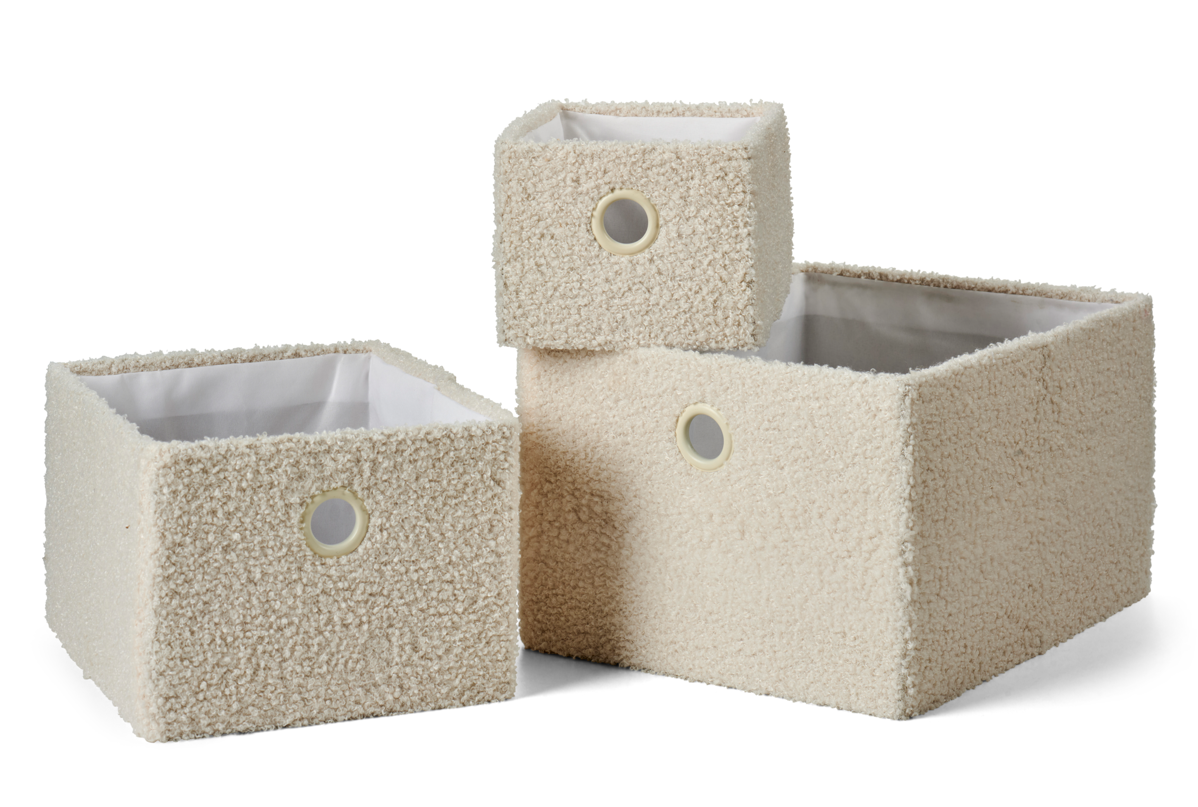 TEDDY Mand opvouwbaar gebroken witH 12 x B 14 x D 20 cm