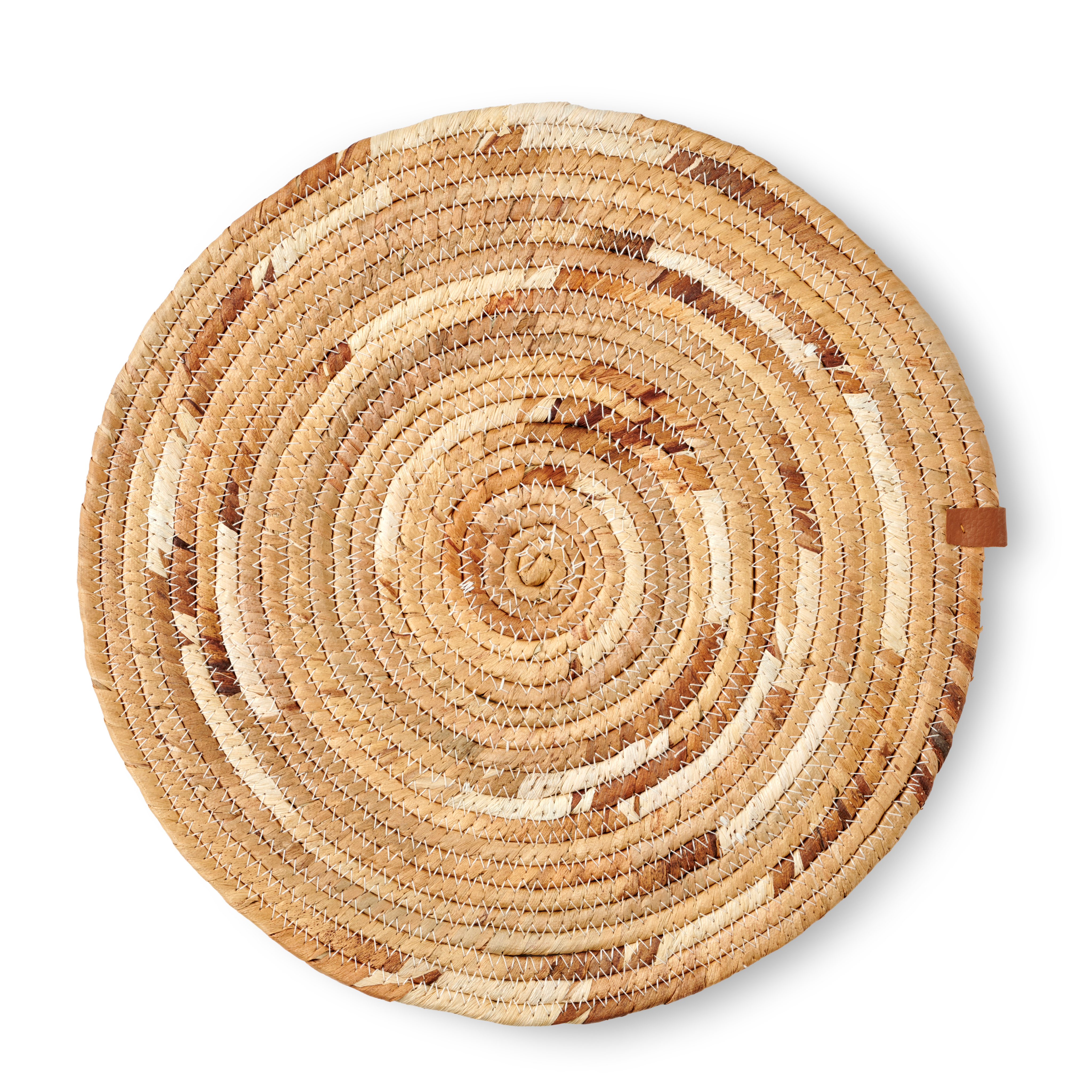 AKIRA Placemat wit, naturelØ 37 cm