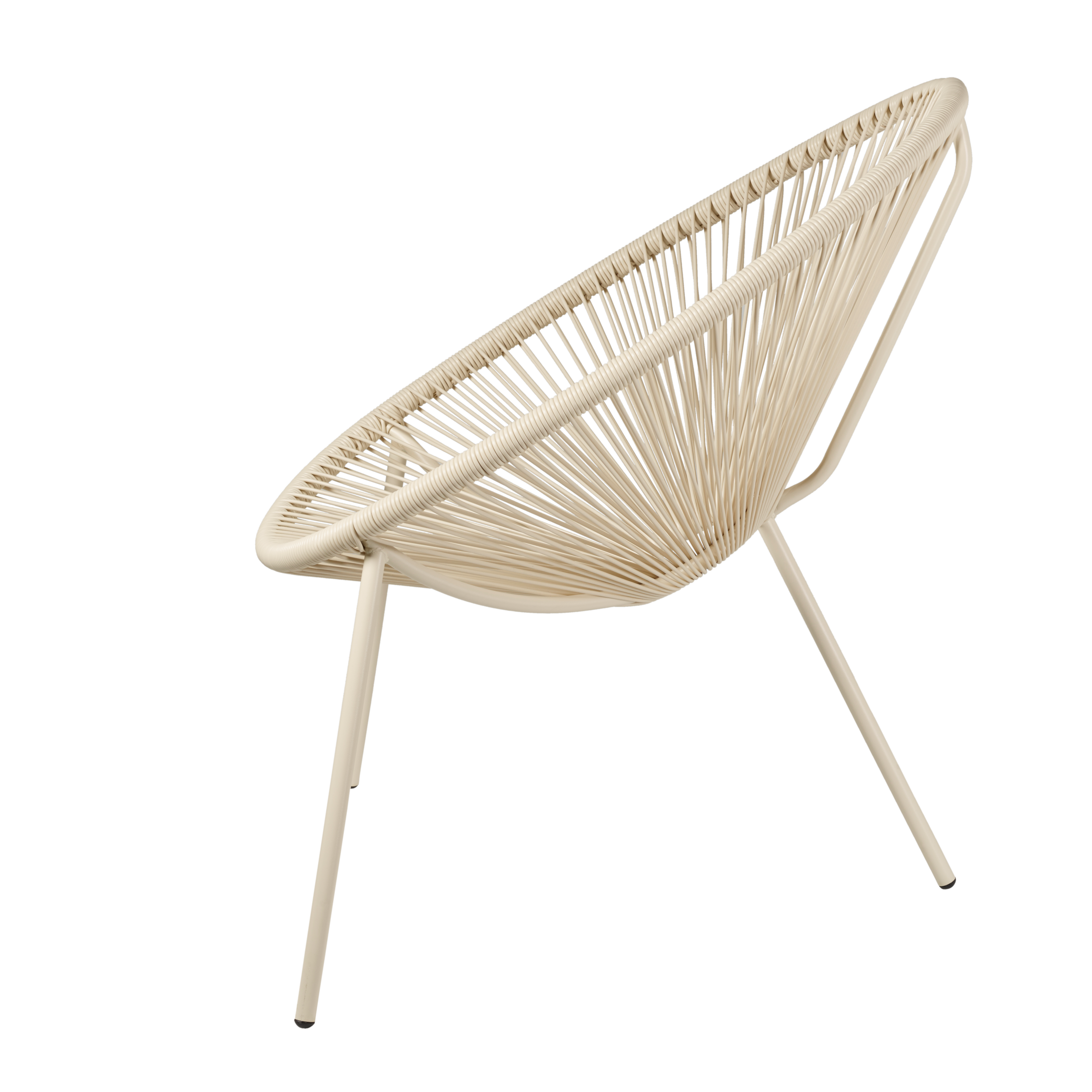 ACAPULCO Lounge stoel zandH 82 x B 75 x D 69 cm - CASA