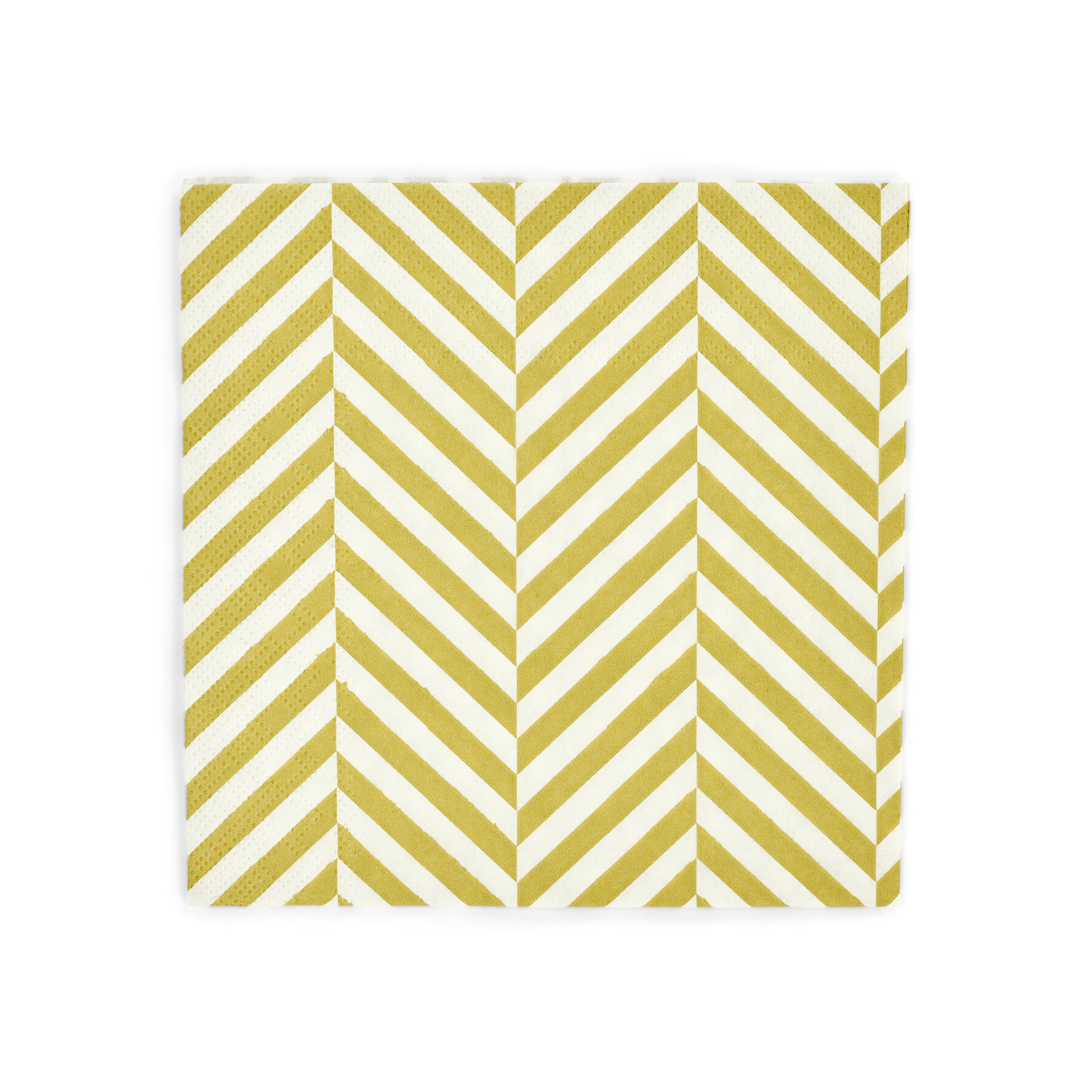 CHEVRON Set van 20 servetten groenB 33 x L 33 cm
