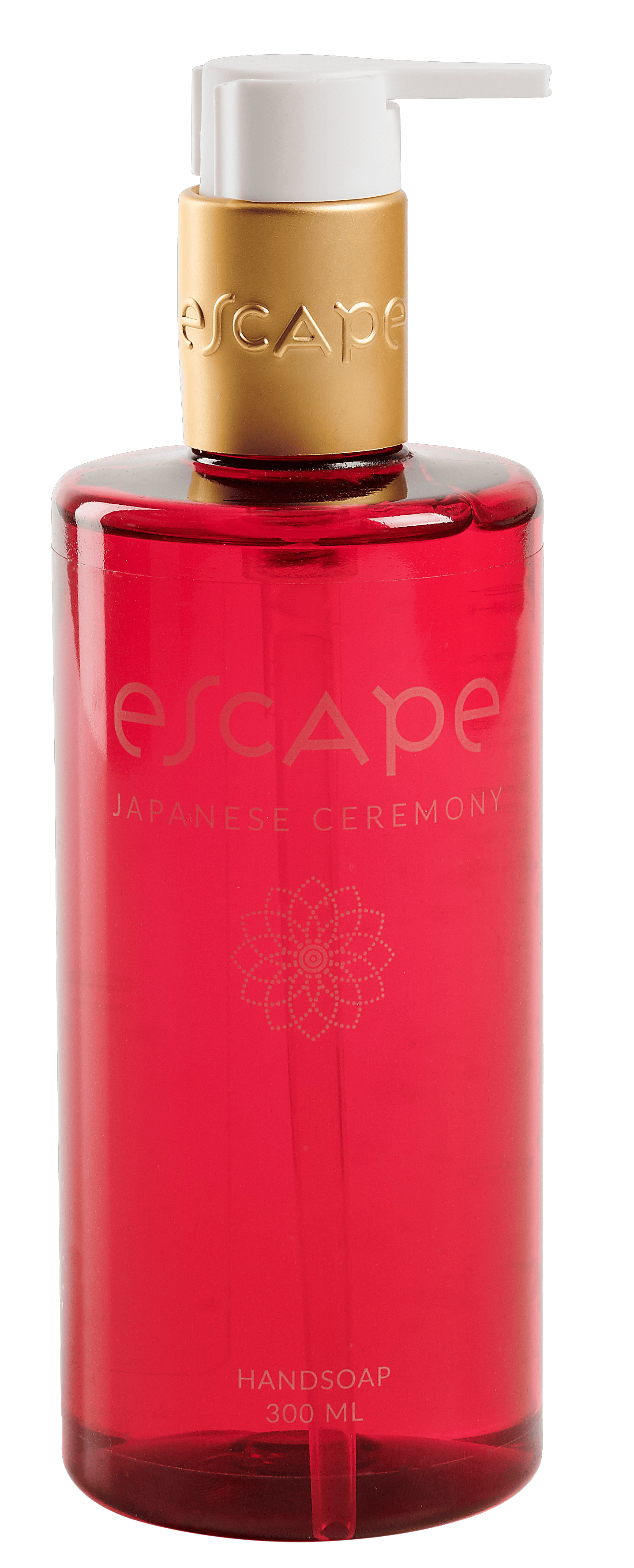 ESCAPE JAPANESE CEREMONY Handzeep in dispenser rood