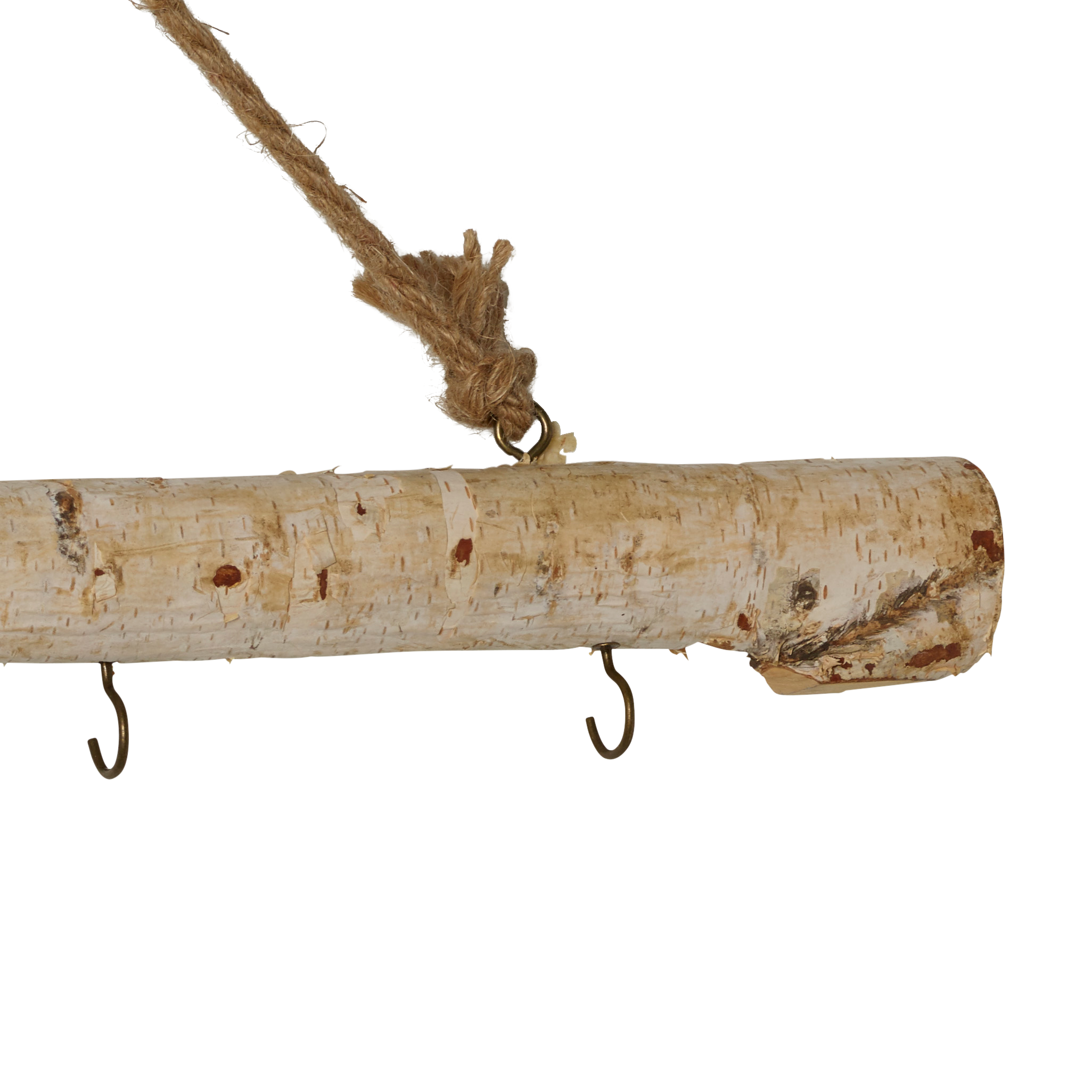 BIRCH Tak met 7 haken naturelL 80 cm