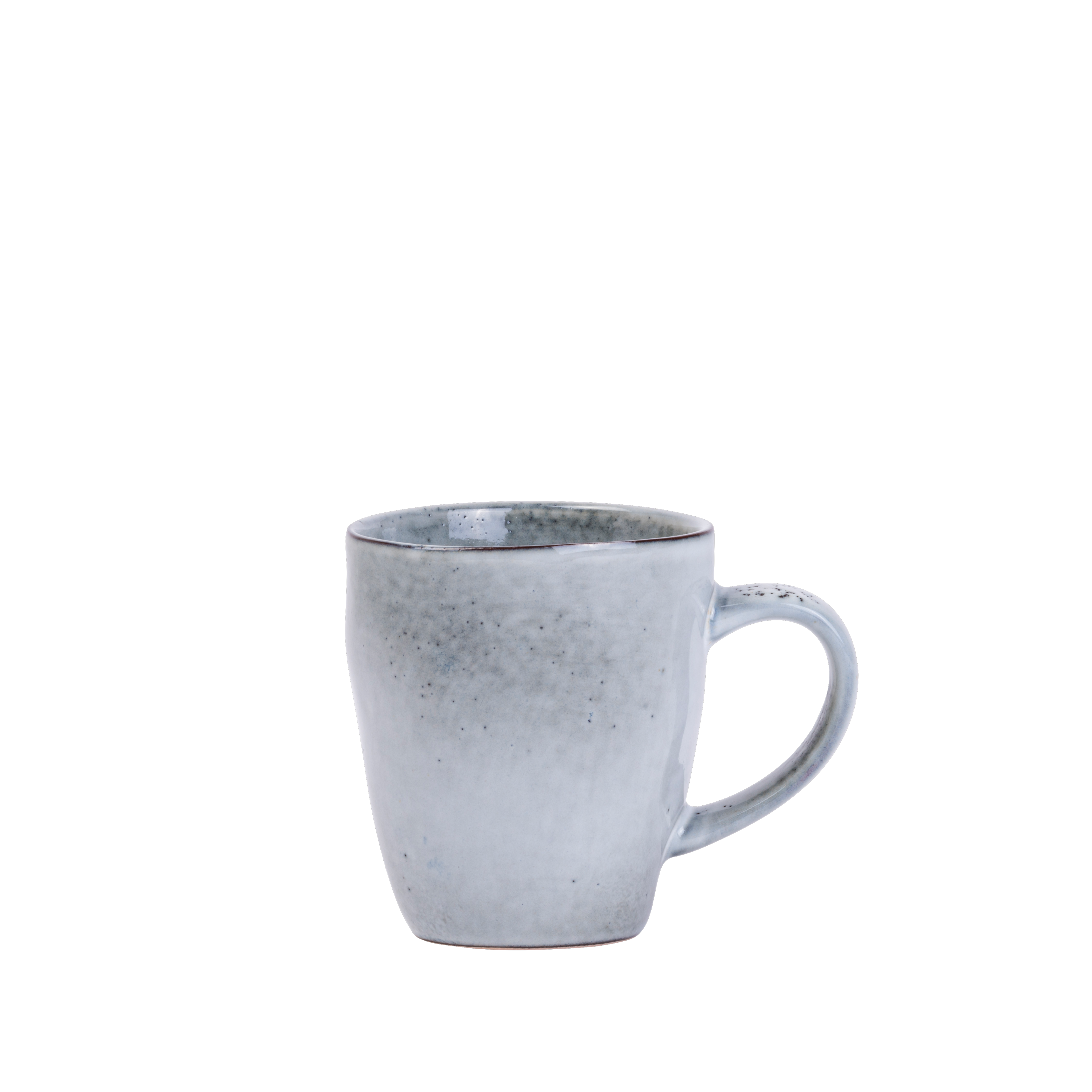 EARTH LAGOON Mok met handvat 20 CL lichtgroen - set van 4 H 8,5 cm - Ø 7,5 cm
