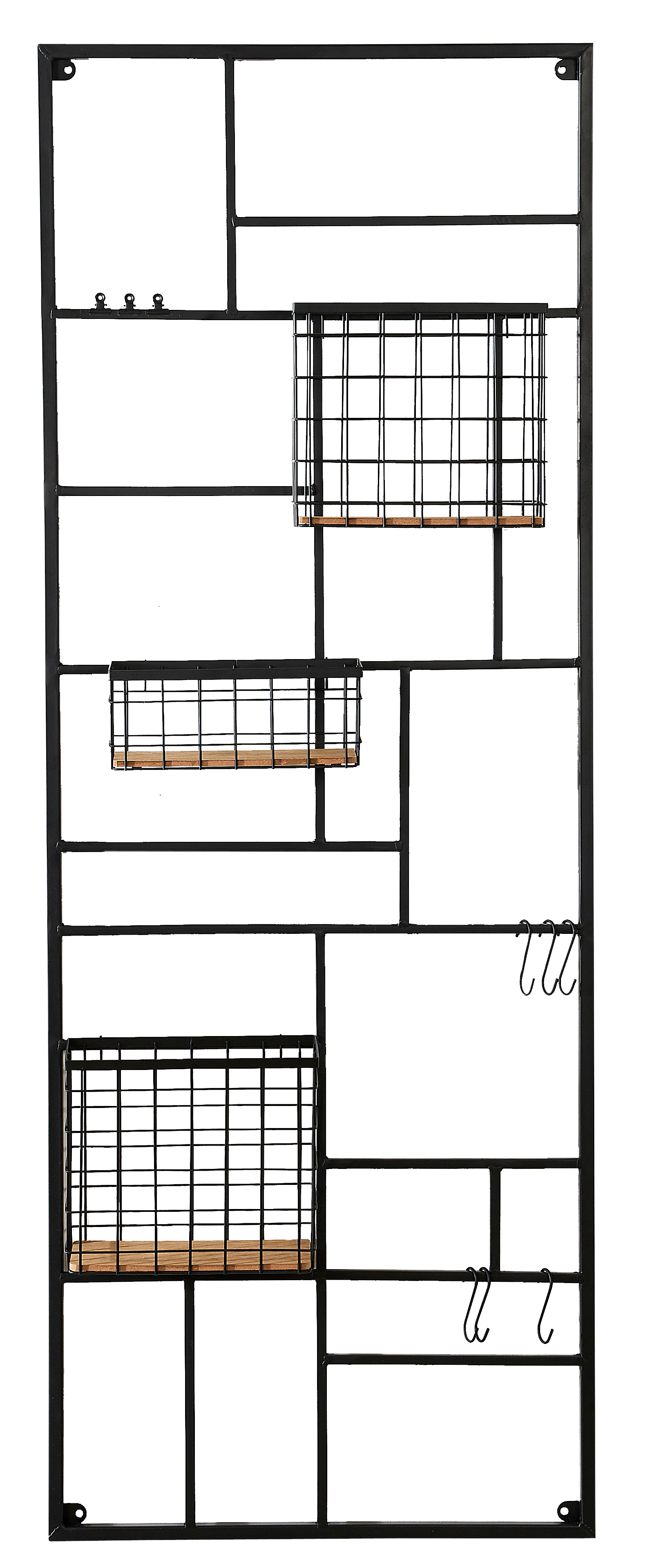 MODULAR Wandrek zwartH 150 x B 55 cm