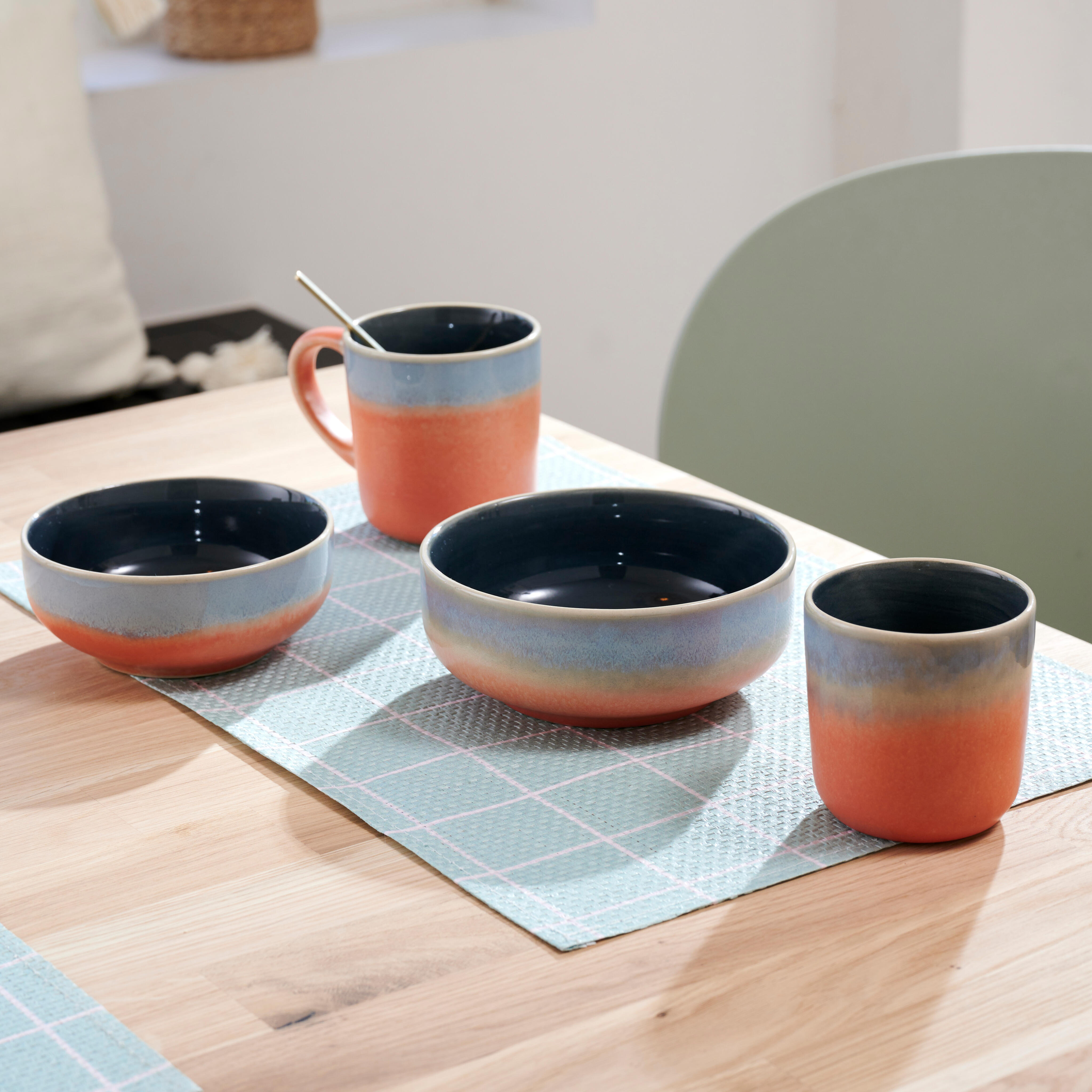 JESSIE ORANGE Bowl oranjeH 5,5 cm - Ø 12 cm