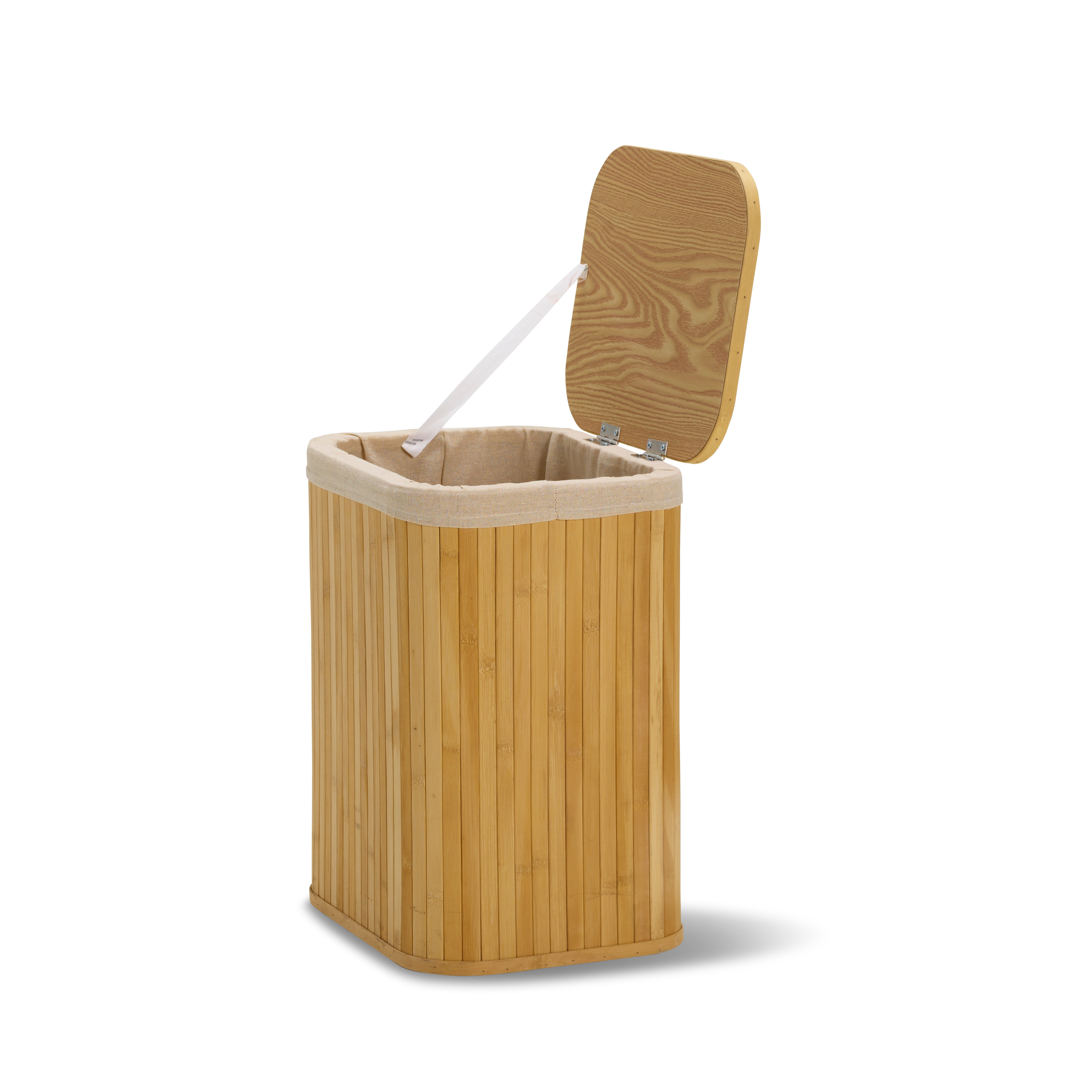 BAMBUZA Linnenmand naturelH 47 x B 36,5 x D 28,5 cm - CASA