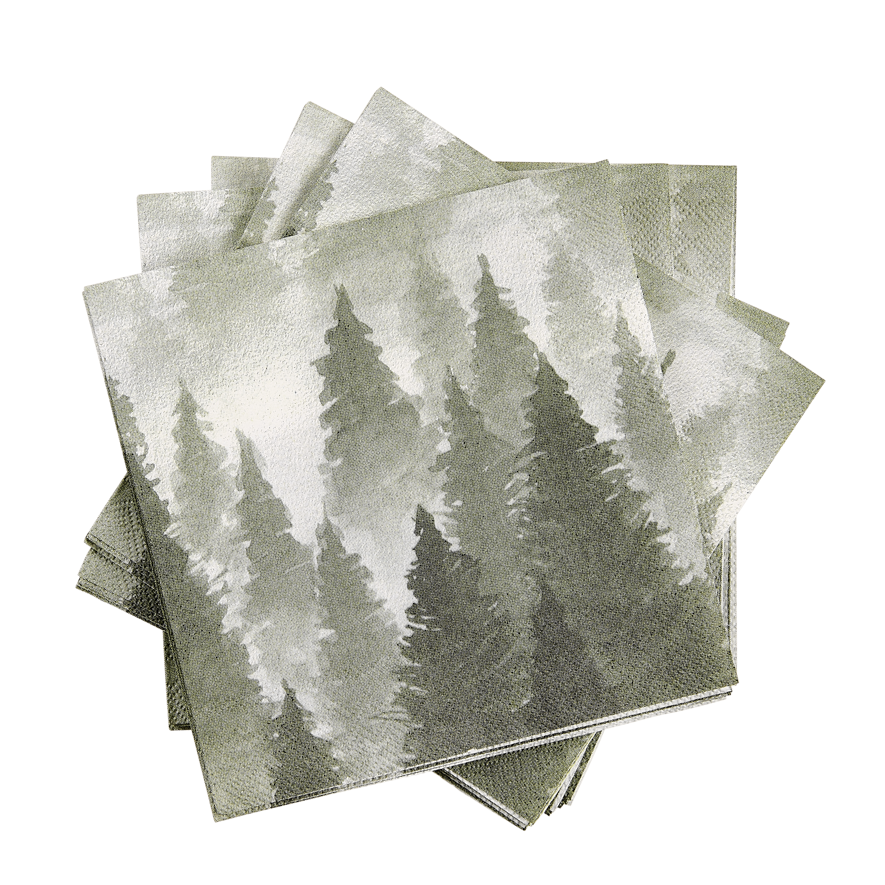 WALD Set van 20 servetten diverse kleurenB 25 x L 25 cm