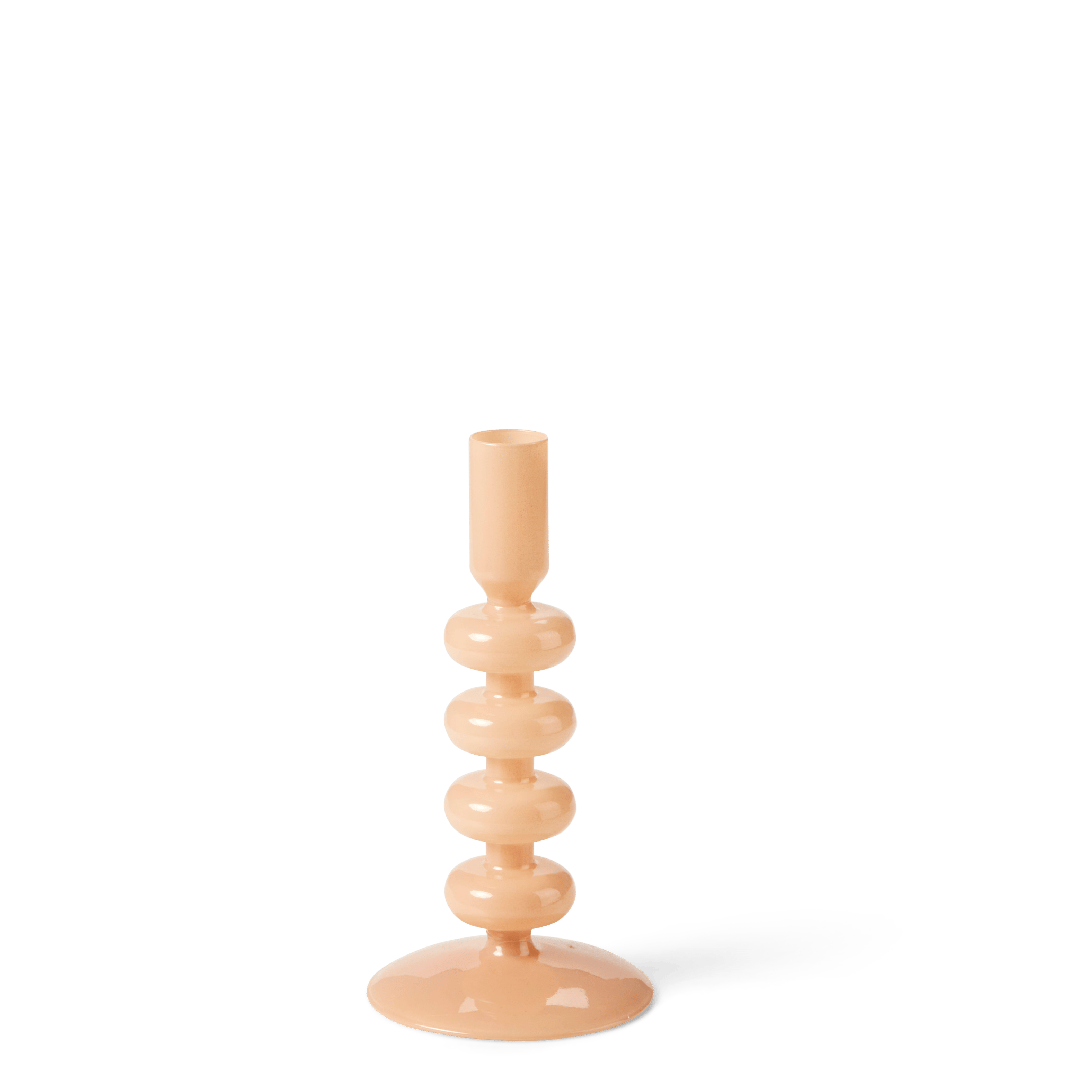 ISA Kandelaar crème opaal crèmeH 17 cm - Ø 9 cm
