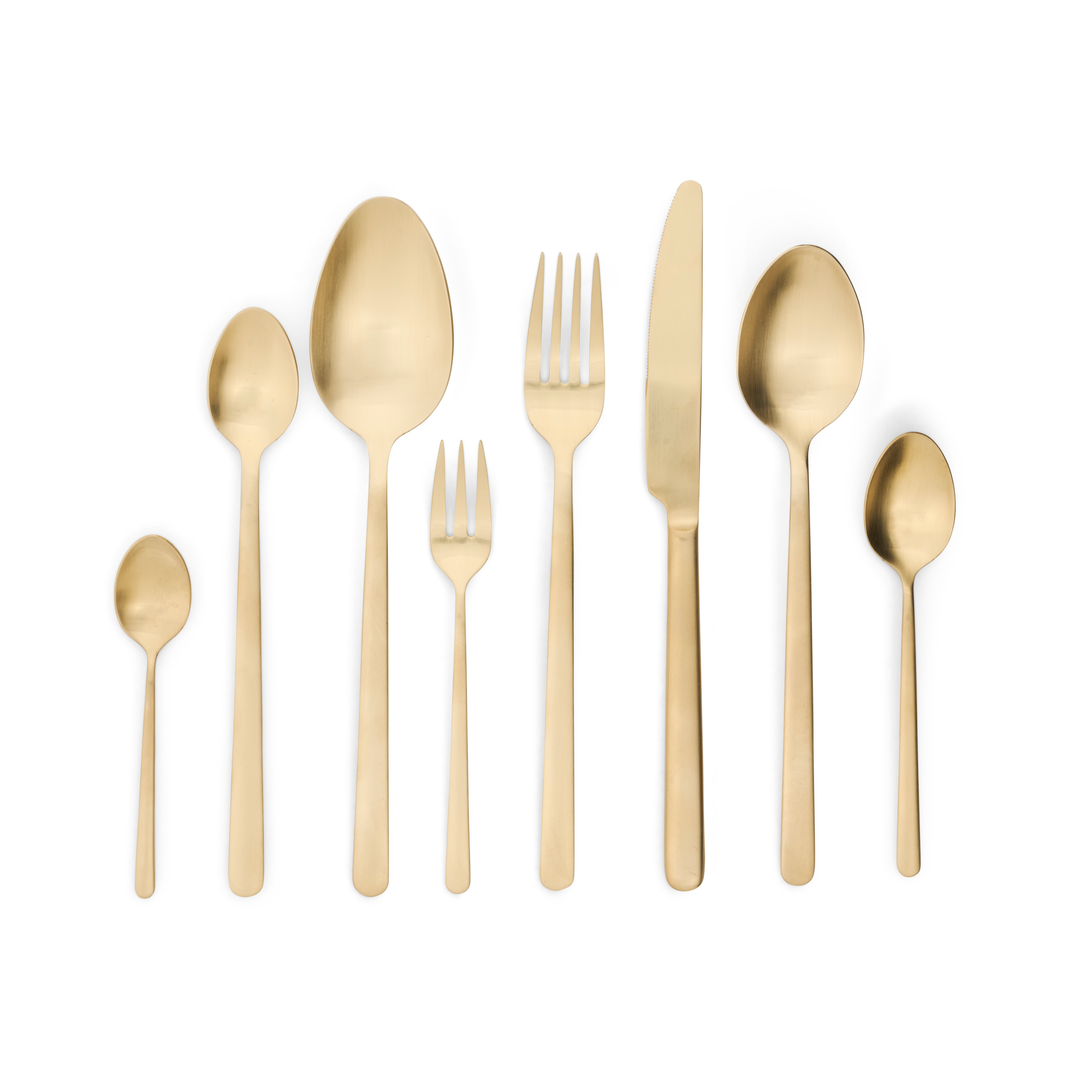 OLIVIA  Taartvorkje set van 6 goudL 14,2 cm