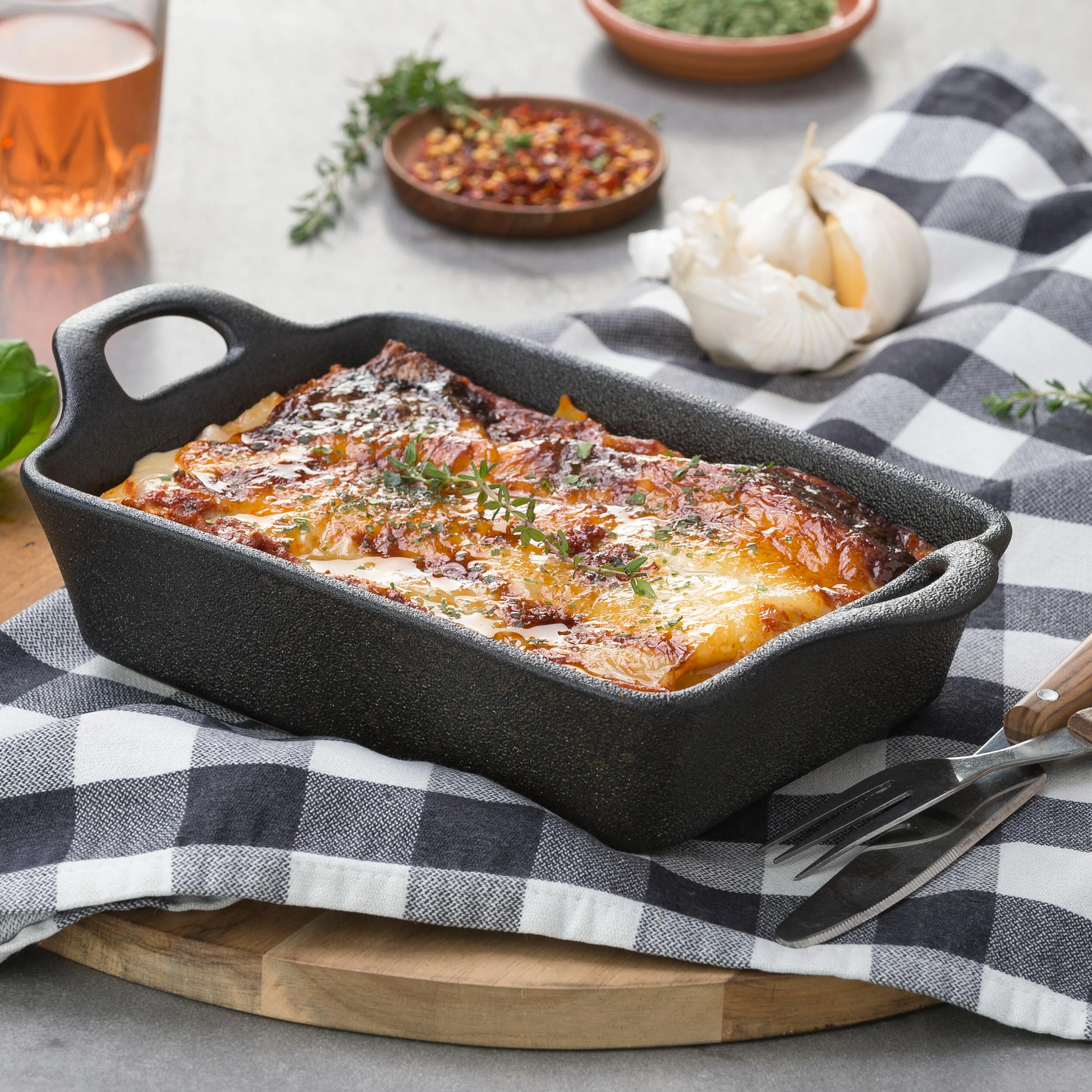 FERO Ovenschaal zwartH 5,8 x B 16,5 x L 21 cm - CASA