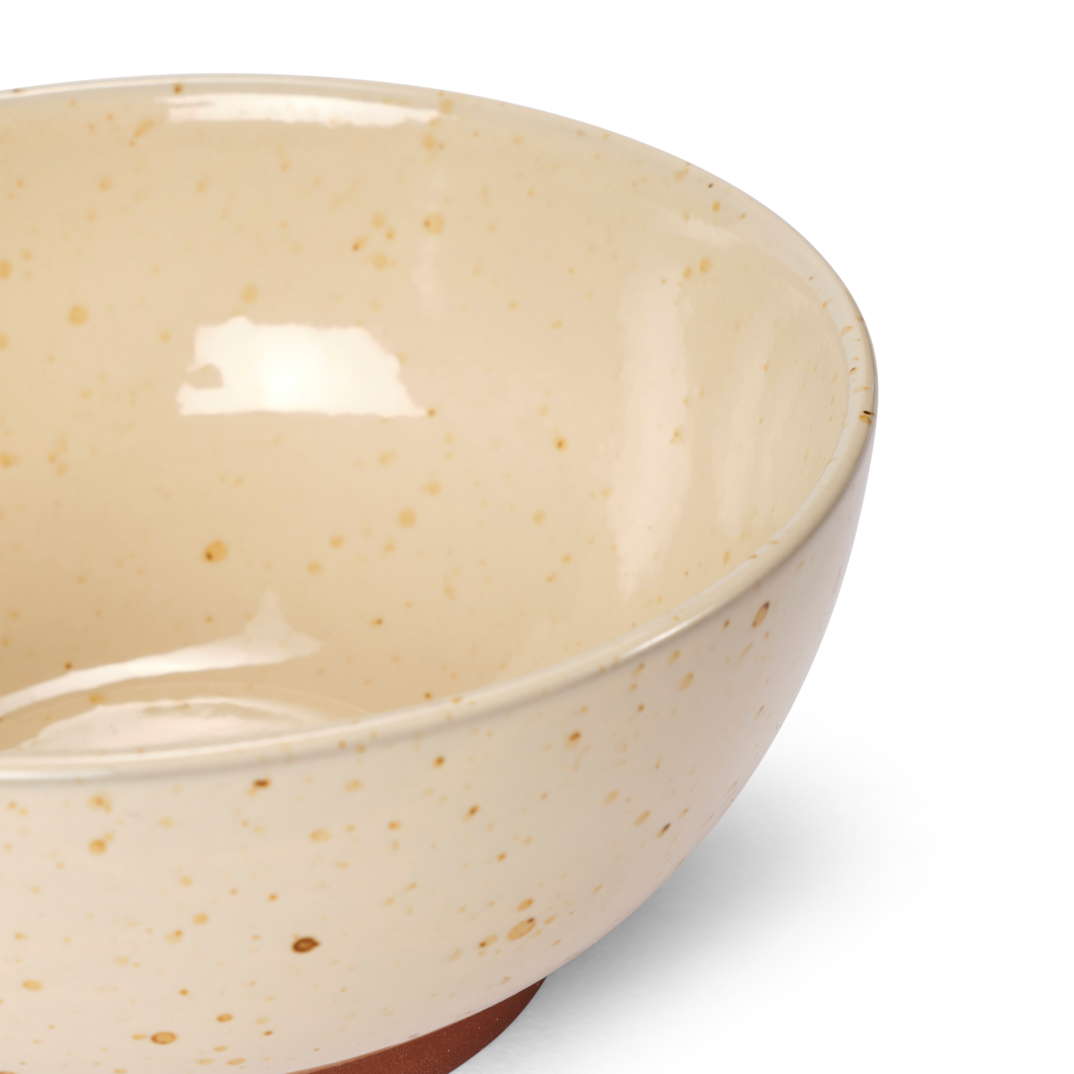 TERRA Bowl beige - set van 4 H 6,5 cm - Ø 14 cm