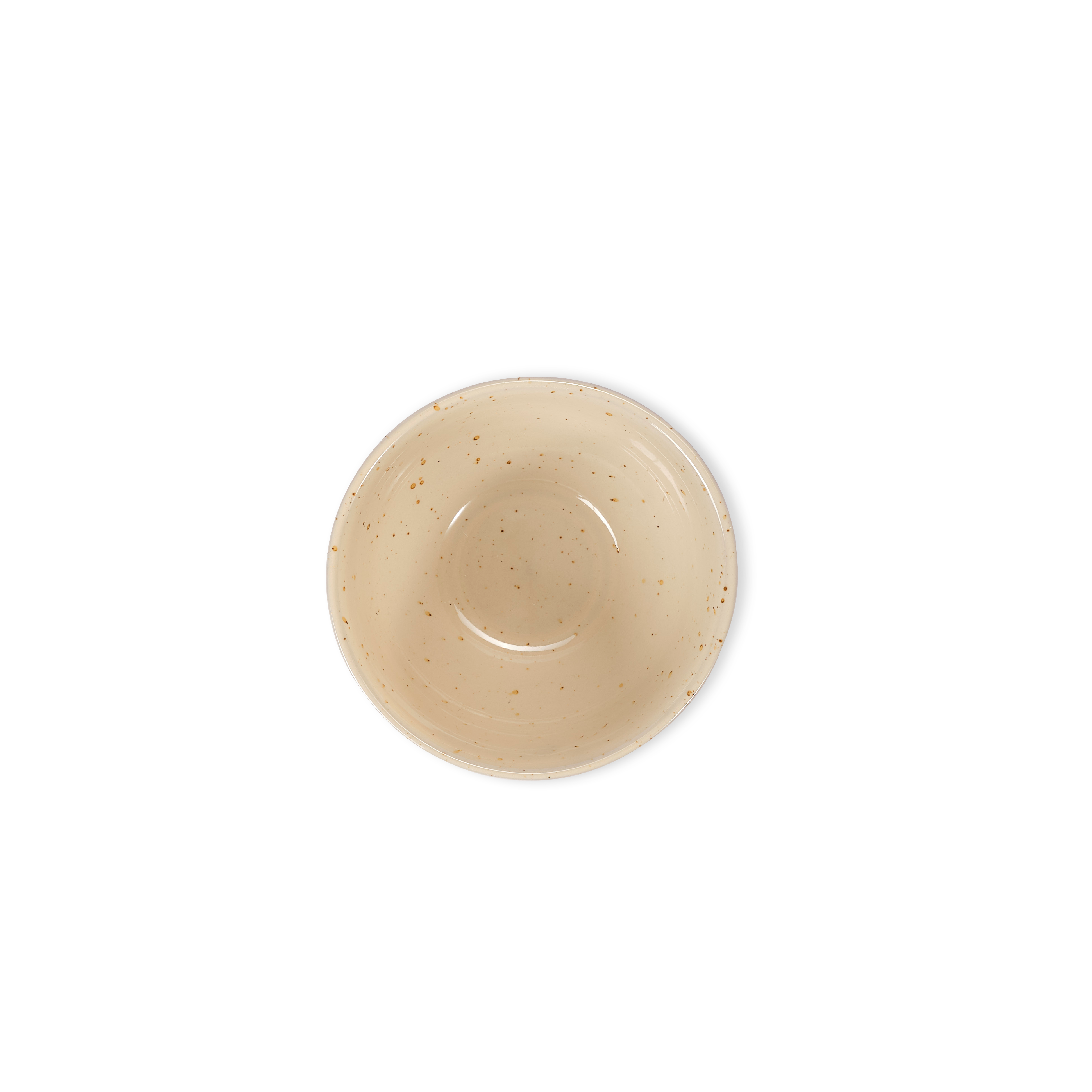 TERRA Bowl beige - set van 4 H 5,5 cm - Ø 11,8 cm