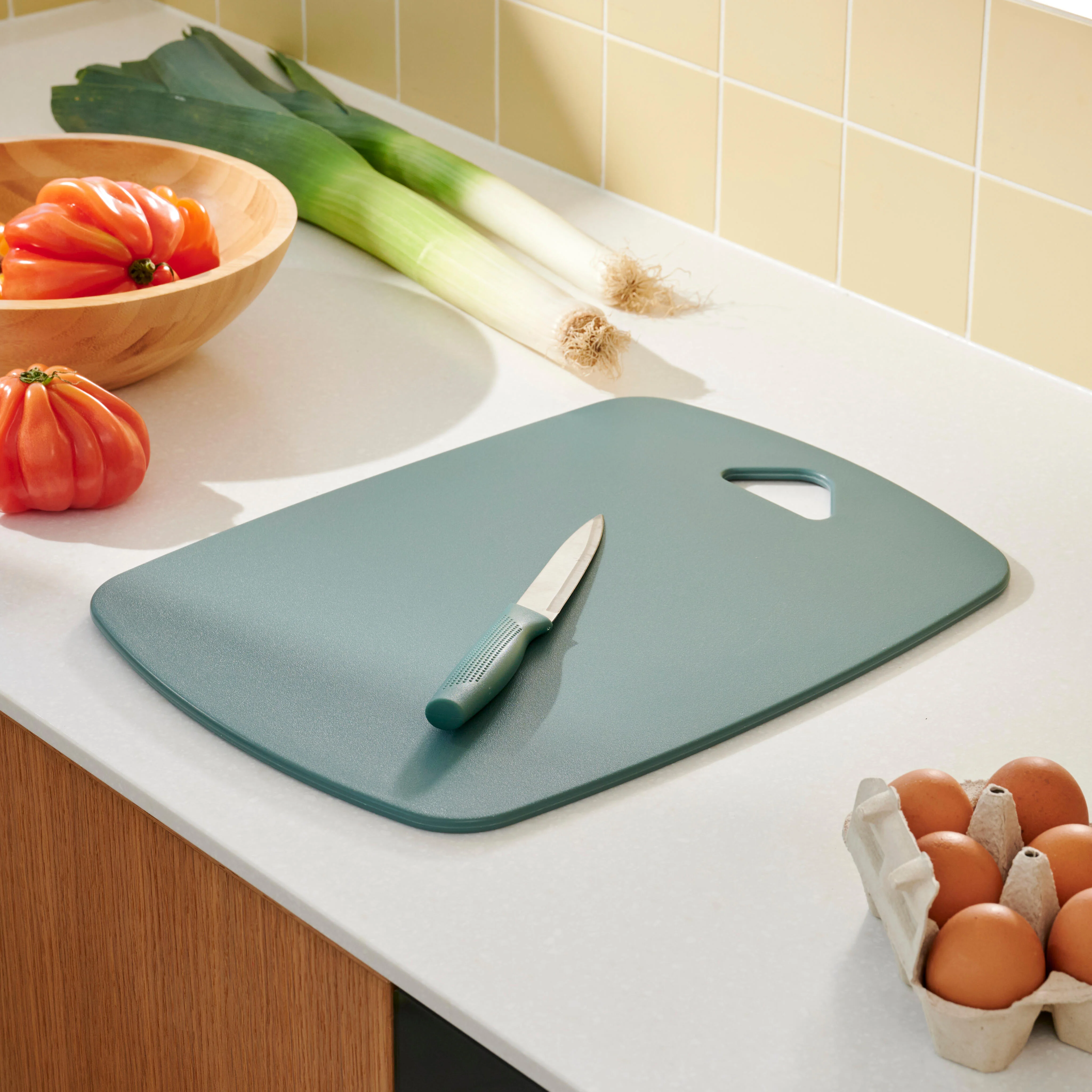 CUISINO Snijplank L groenB 30 x L 40 x D 0,7 cm
