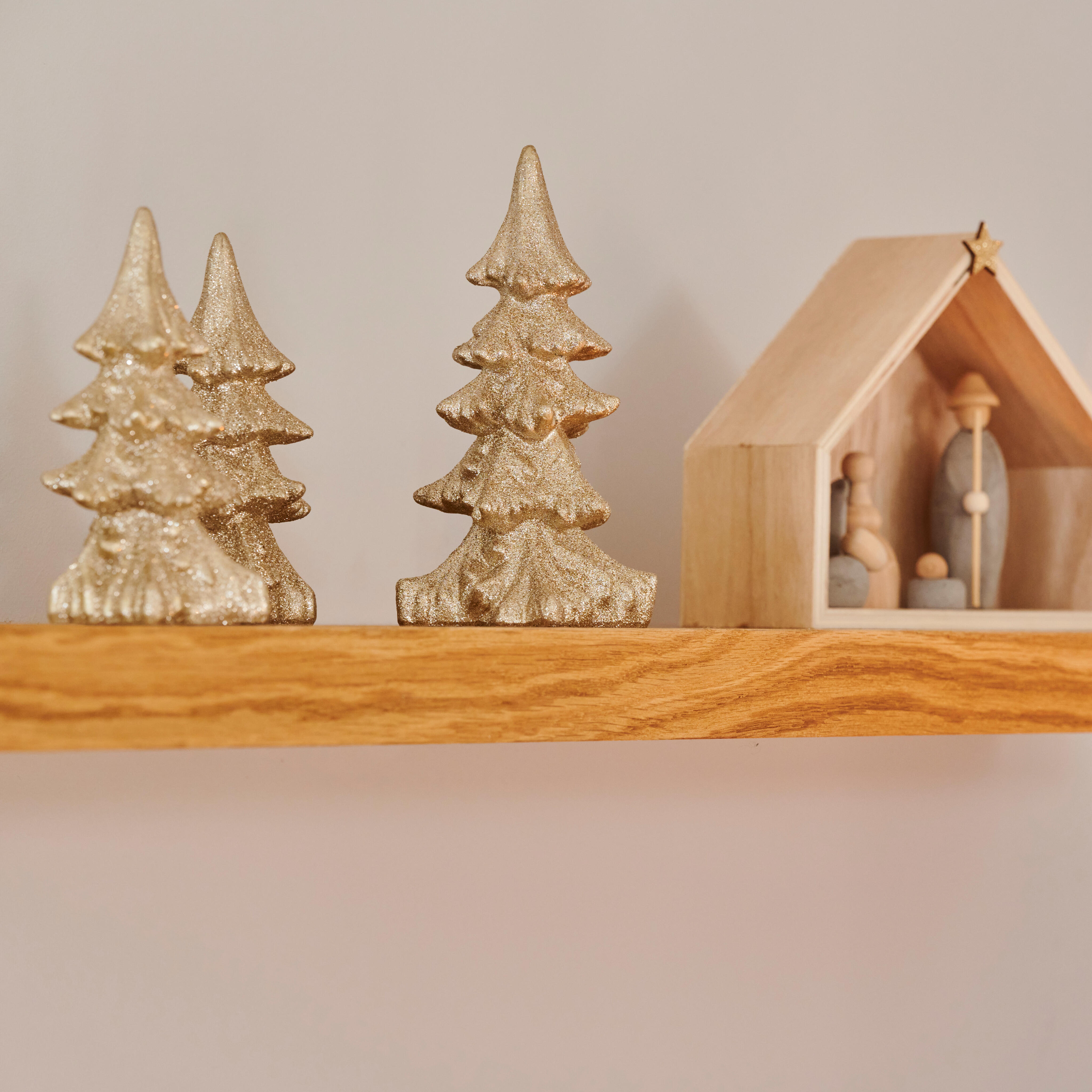 POLLY Staandecoratie goudH 15 x B 7 x D 7 cm