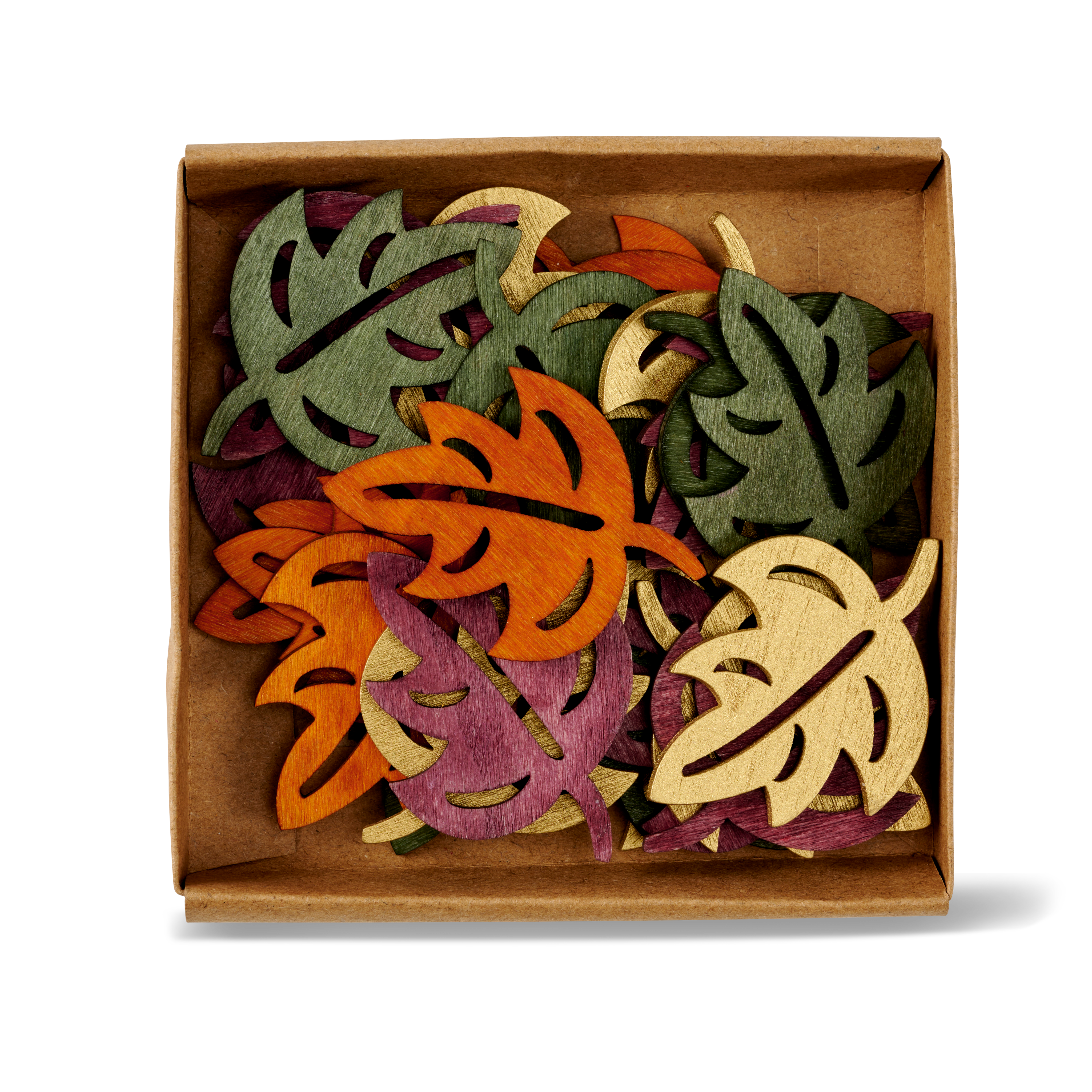 LEAFY Strooideco diverse kleurenH 4 cm