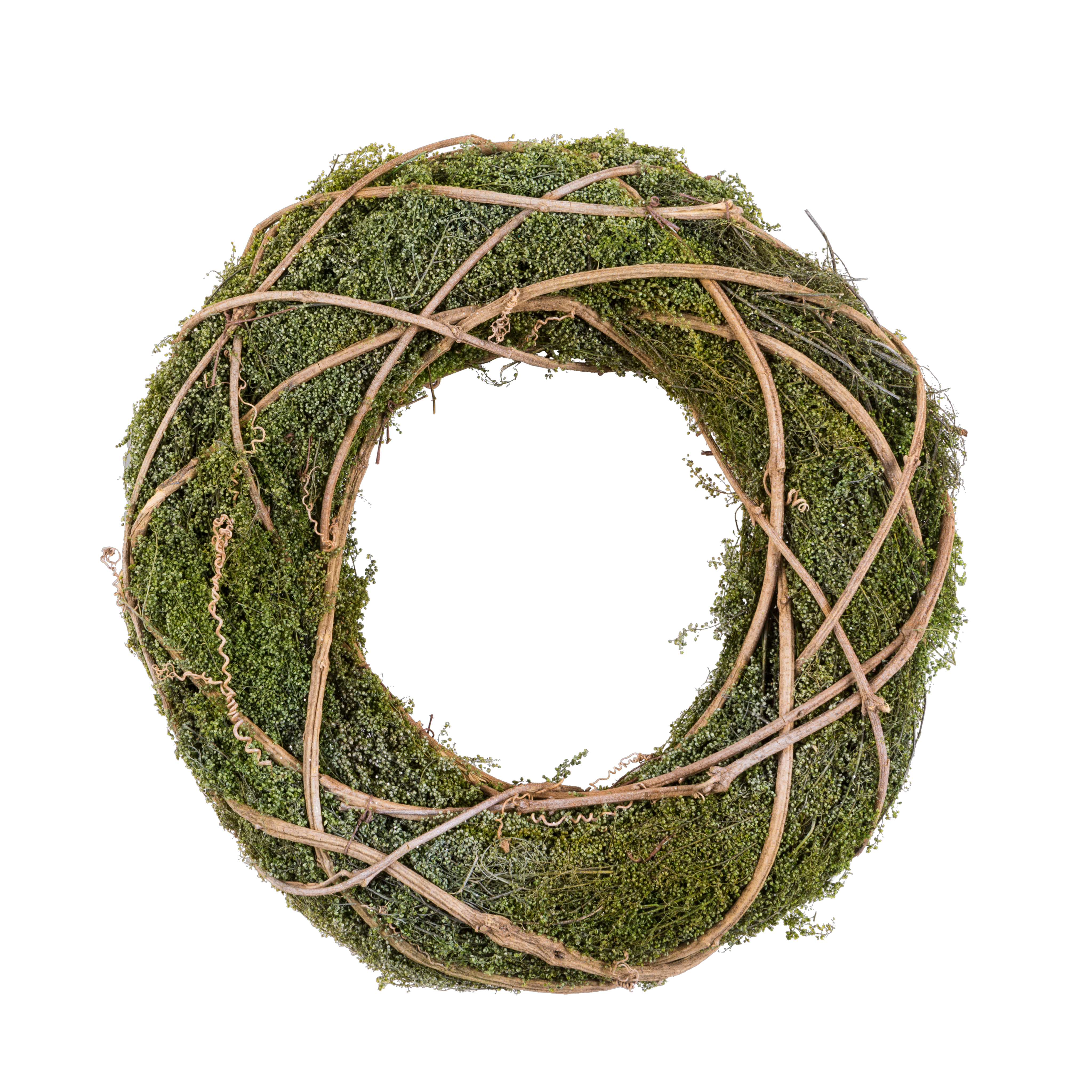 MOSSY Krans groen, naturelØ 33 cm