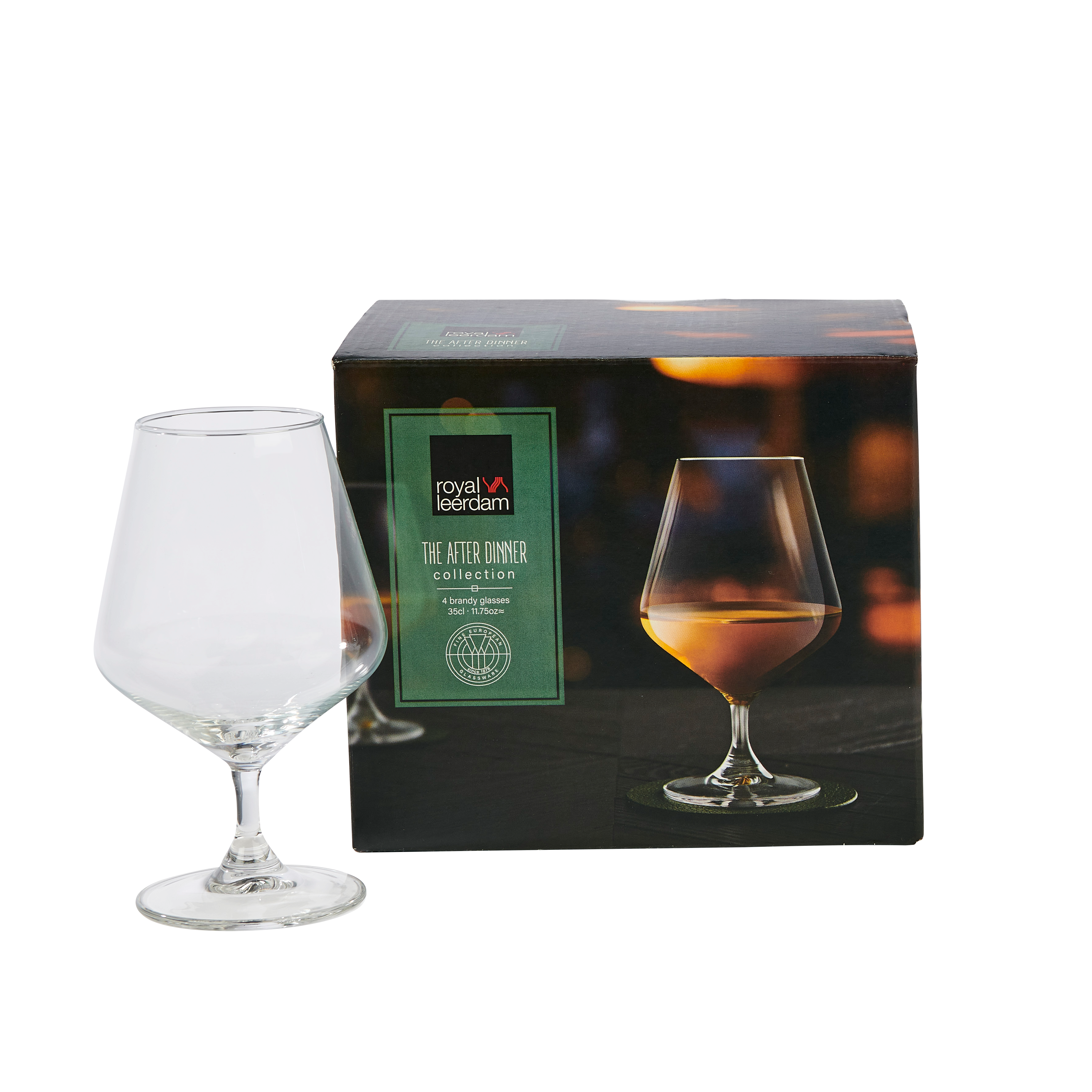 AFTER DINNER Cognacglas set van 4 transparant