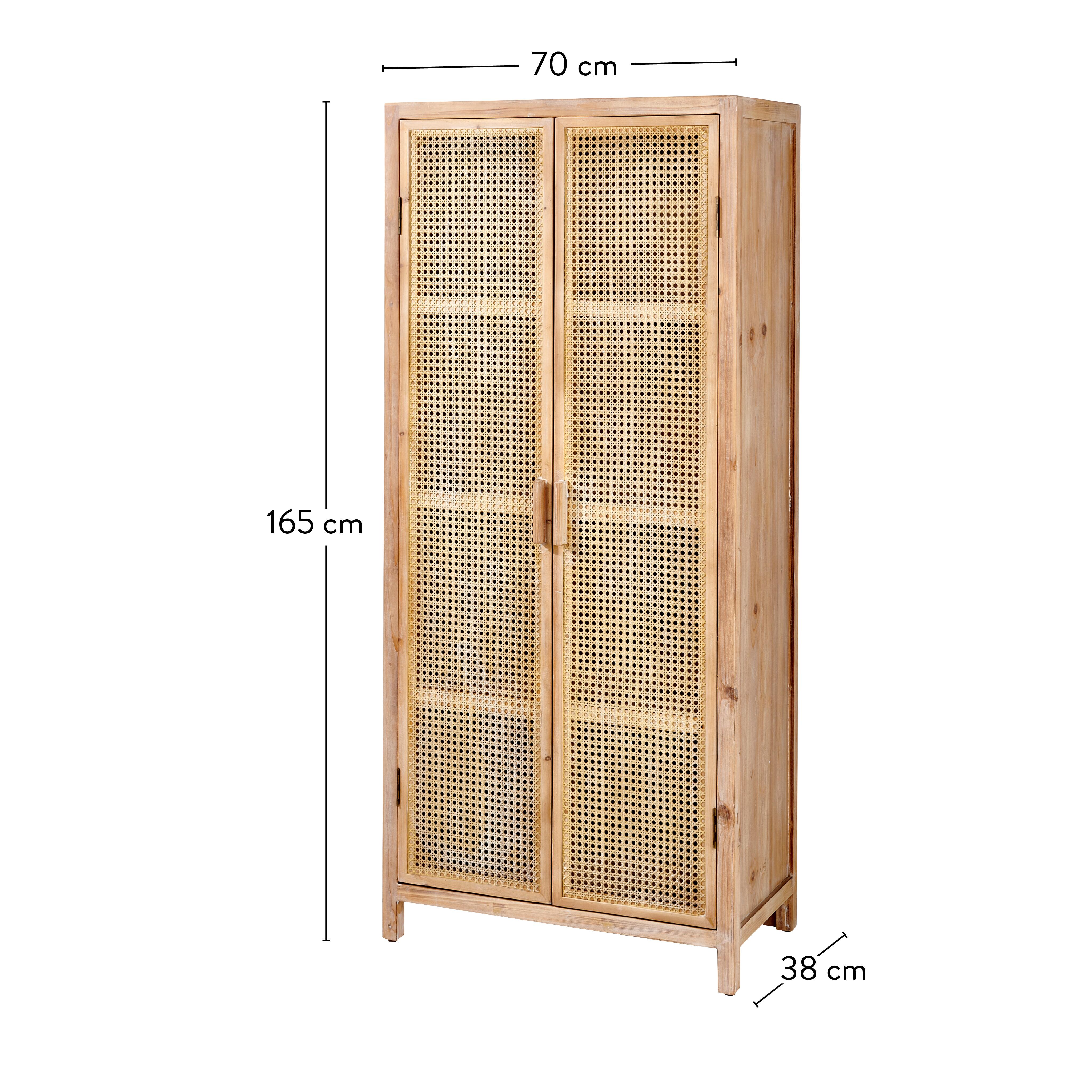 WEBSTER Kast naturelH 165 x B 70 x D 38 cm