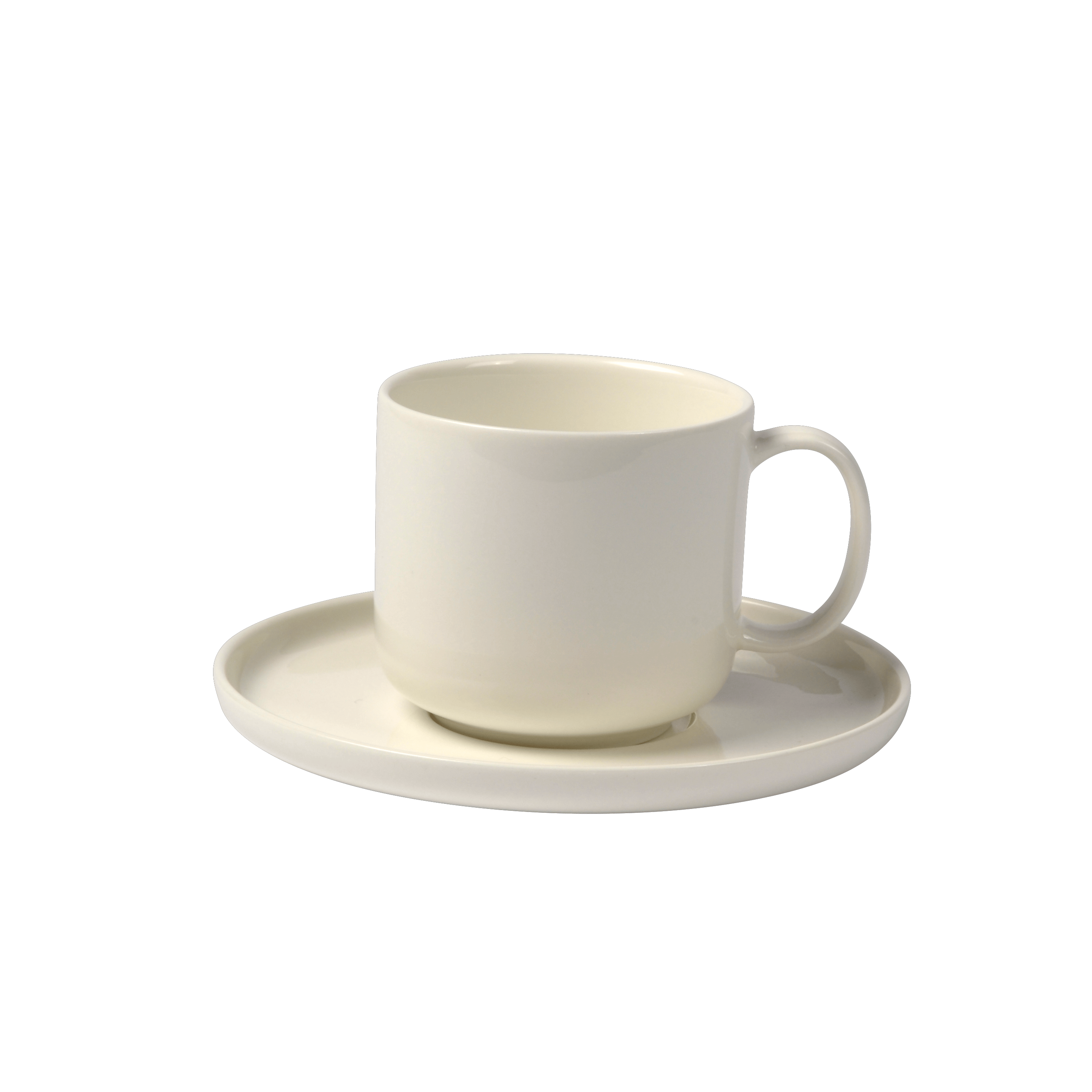 MOON Kop en schotel 20 CL wit - set van 6 H 7,2 cm - Ø 7,8 cm