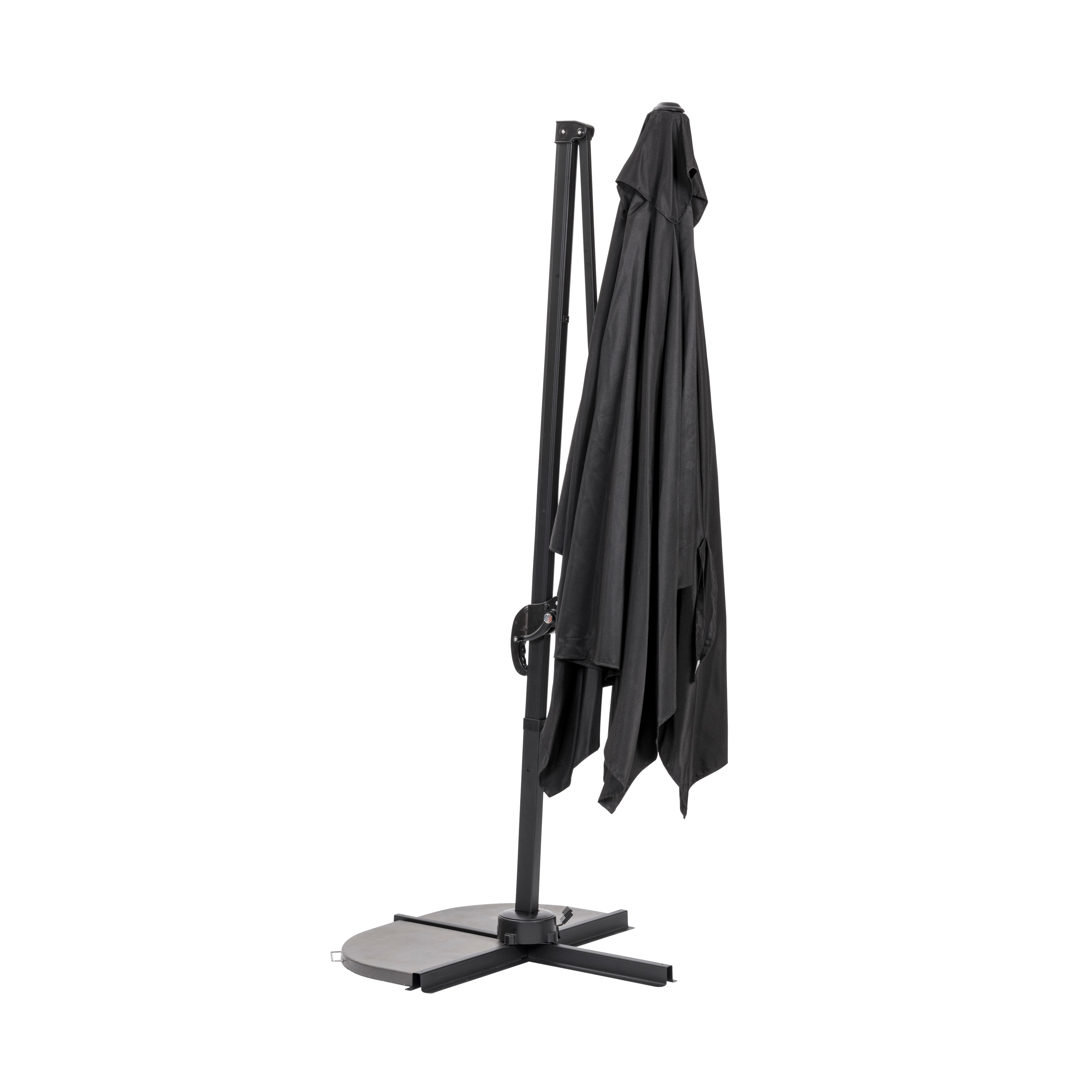 RIVA Hangparasol zonder parasolvoet zwartH 250 x B 240 x L 300 cm