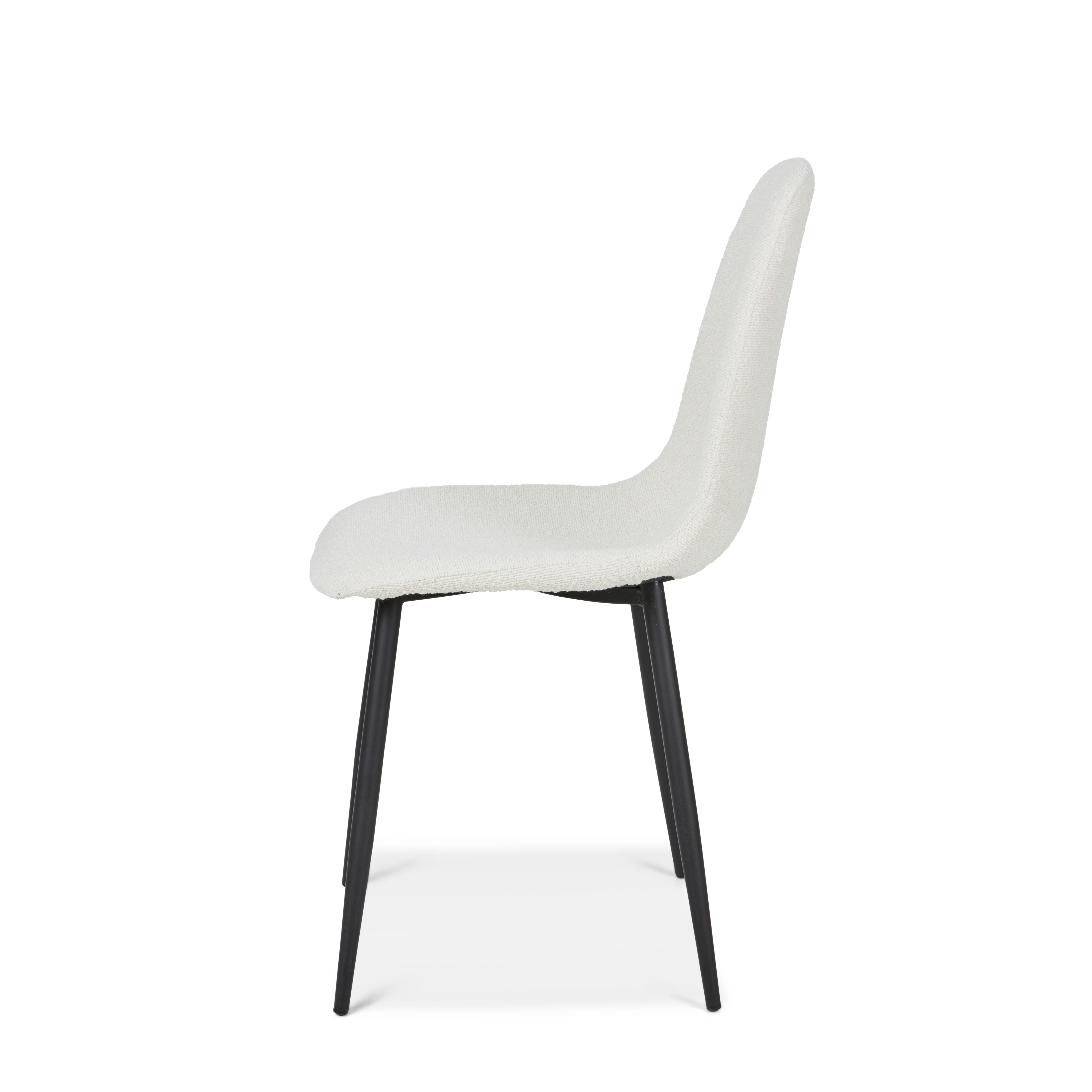 SILKE Eetkamerstoel boucléH 86,5 x B 44 x D 52 cm