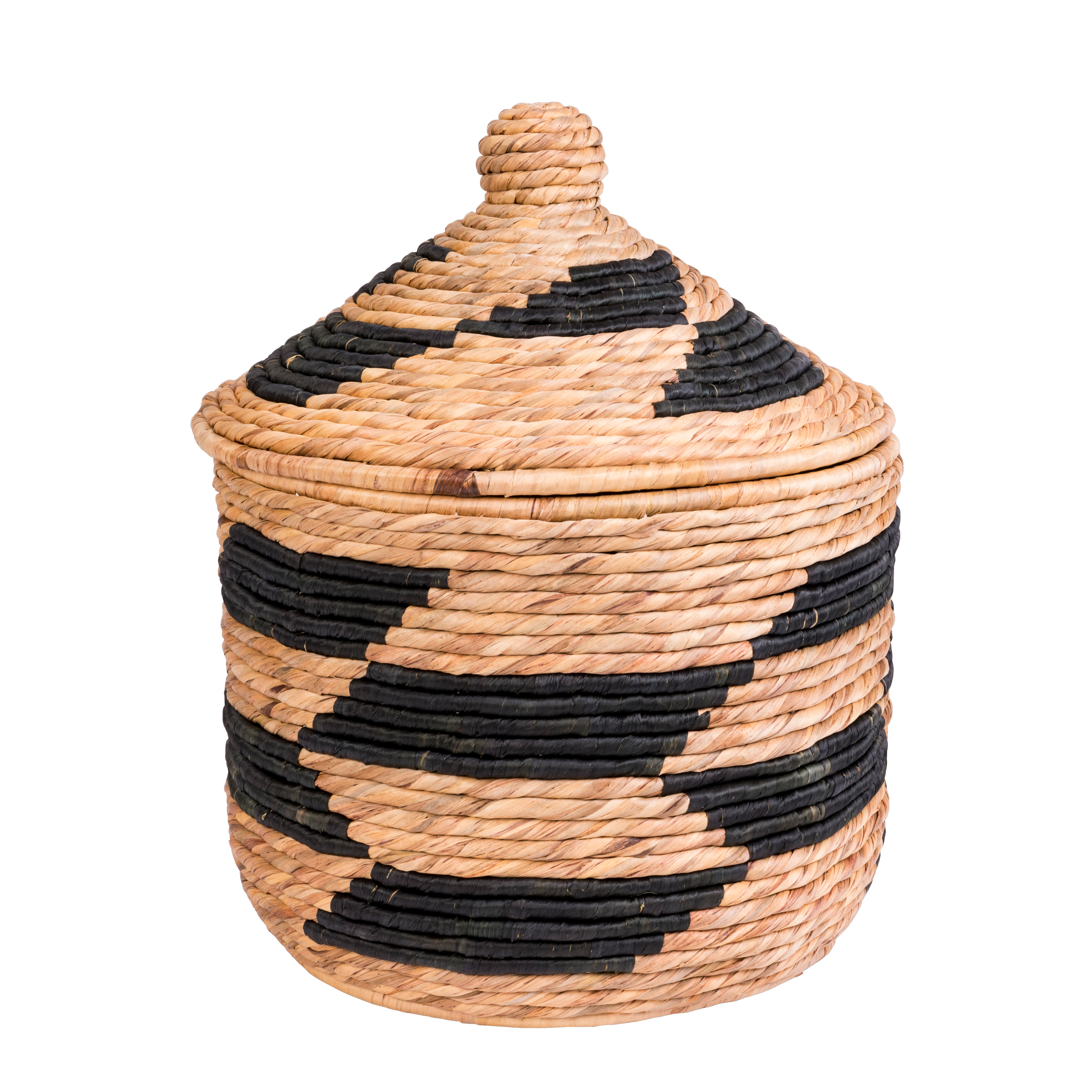 GUATEMALA Mand zwart, naturelH 64 cm - Ø 51 cm