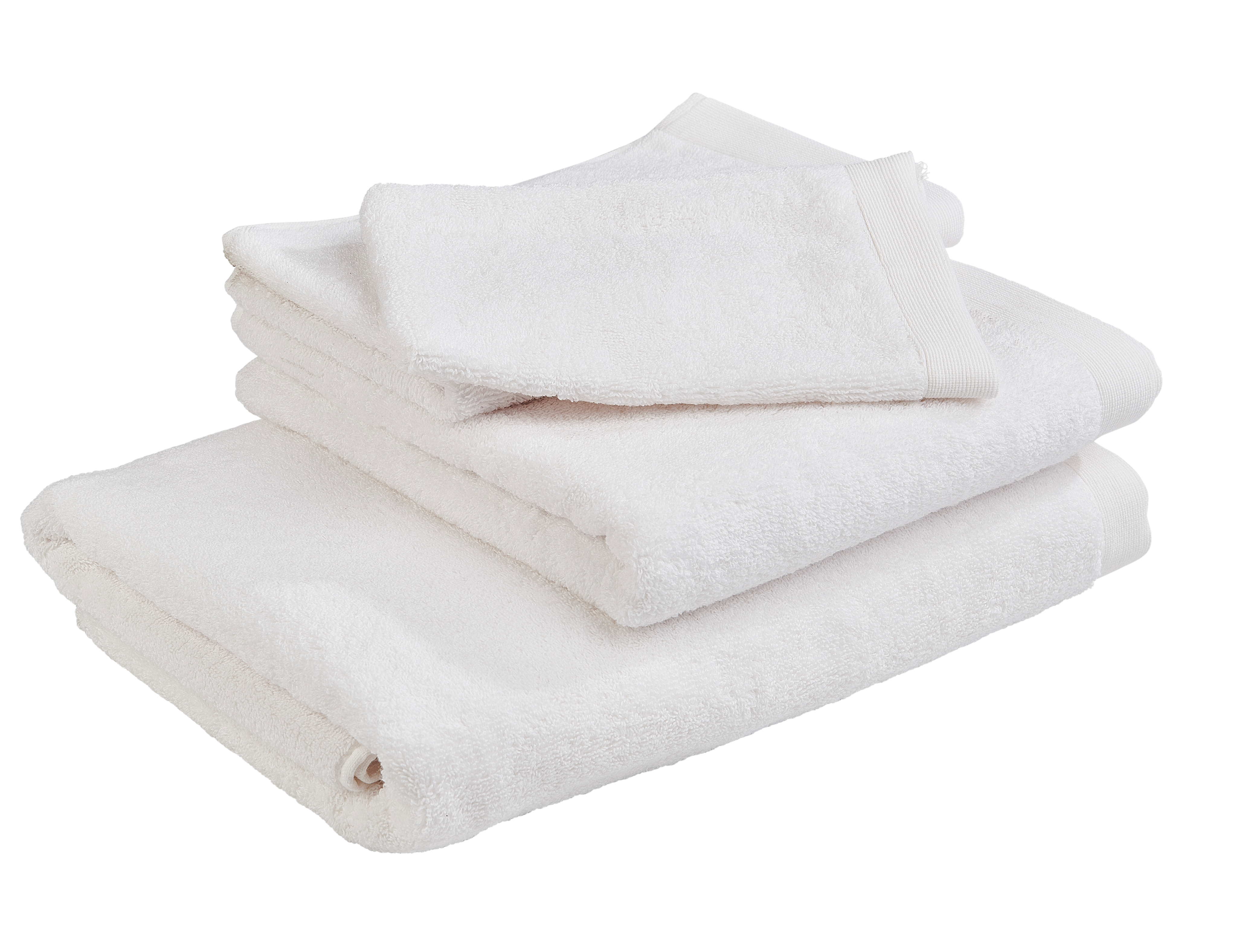 B-LUX Washandjes set van 2 beigeB 15 x L 21 cm