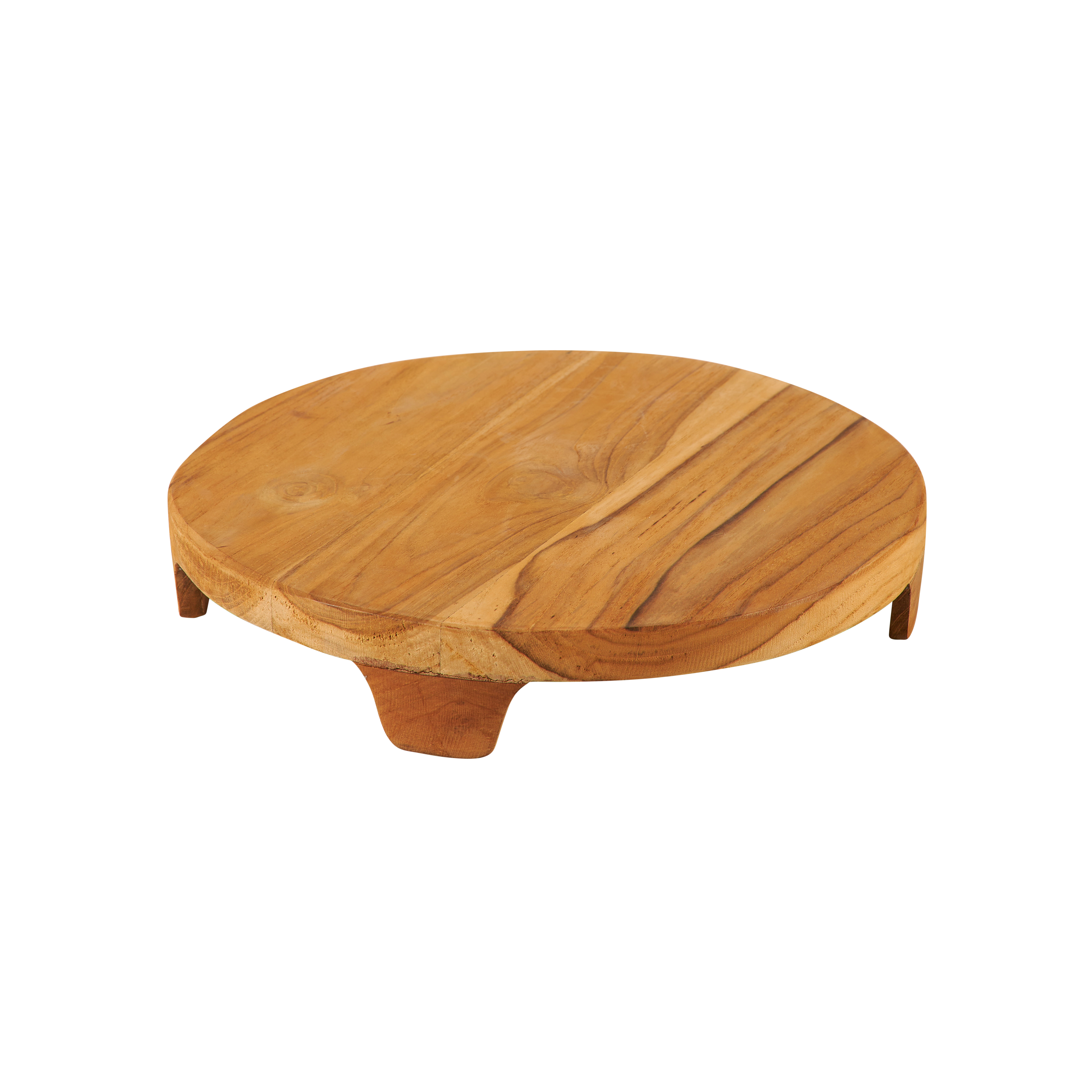 TEAK Staander naturelH 4,5 cm - Ø 30 cm
