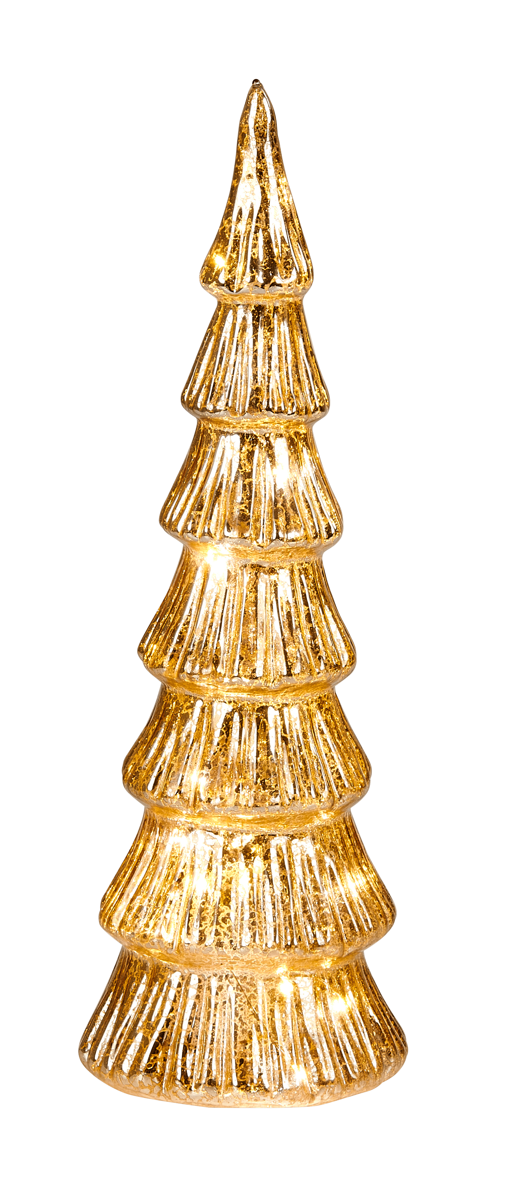 TILLIE Deco boom met 20 led goudH 32 cm - Ø 10,5 cm