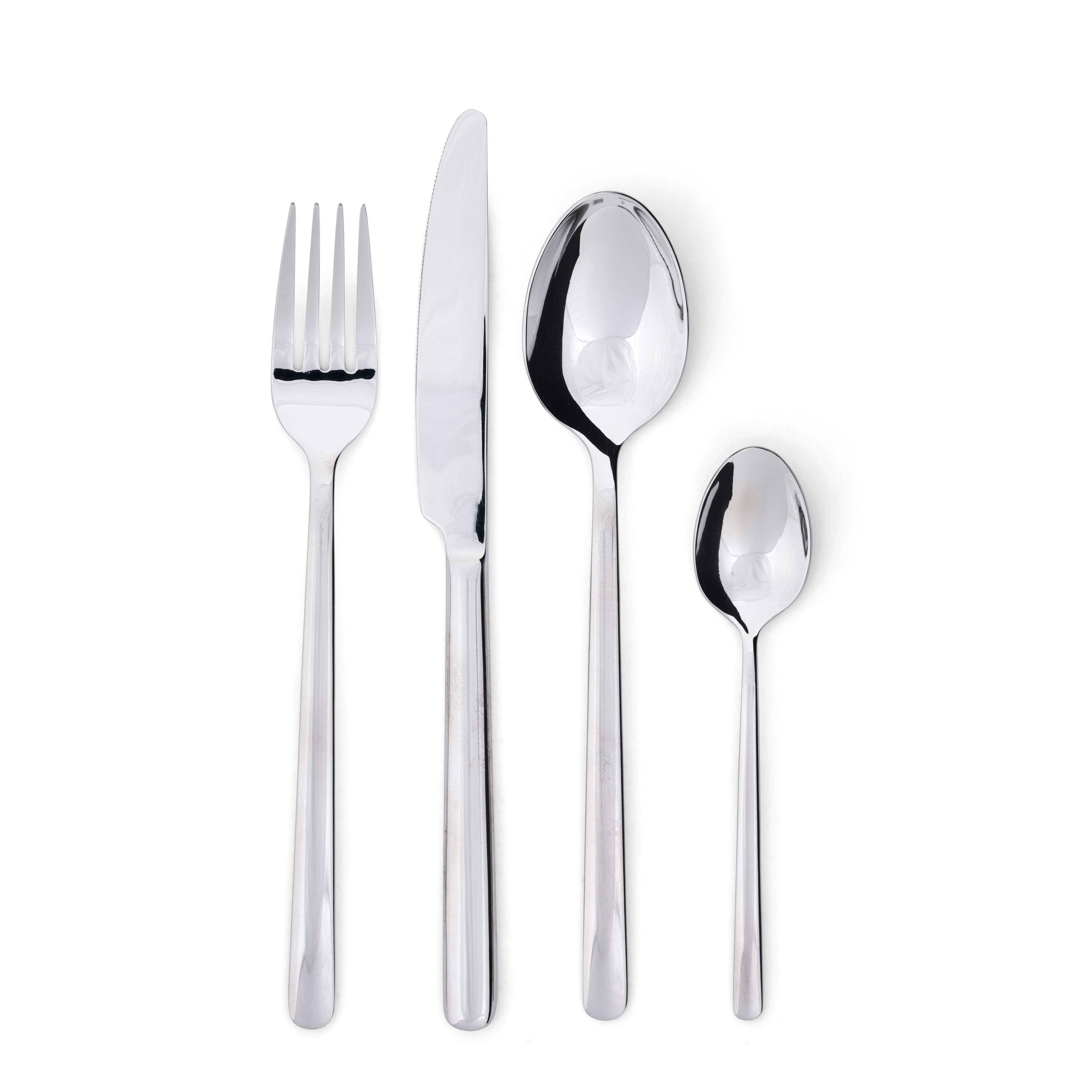OLIVIA Mes set van 6 zilverL 22,8 cm