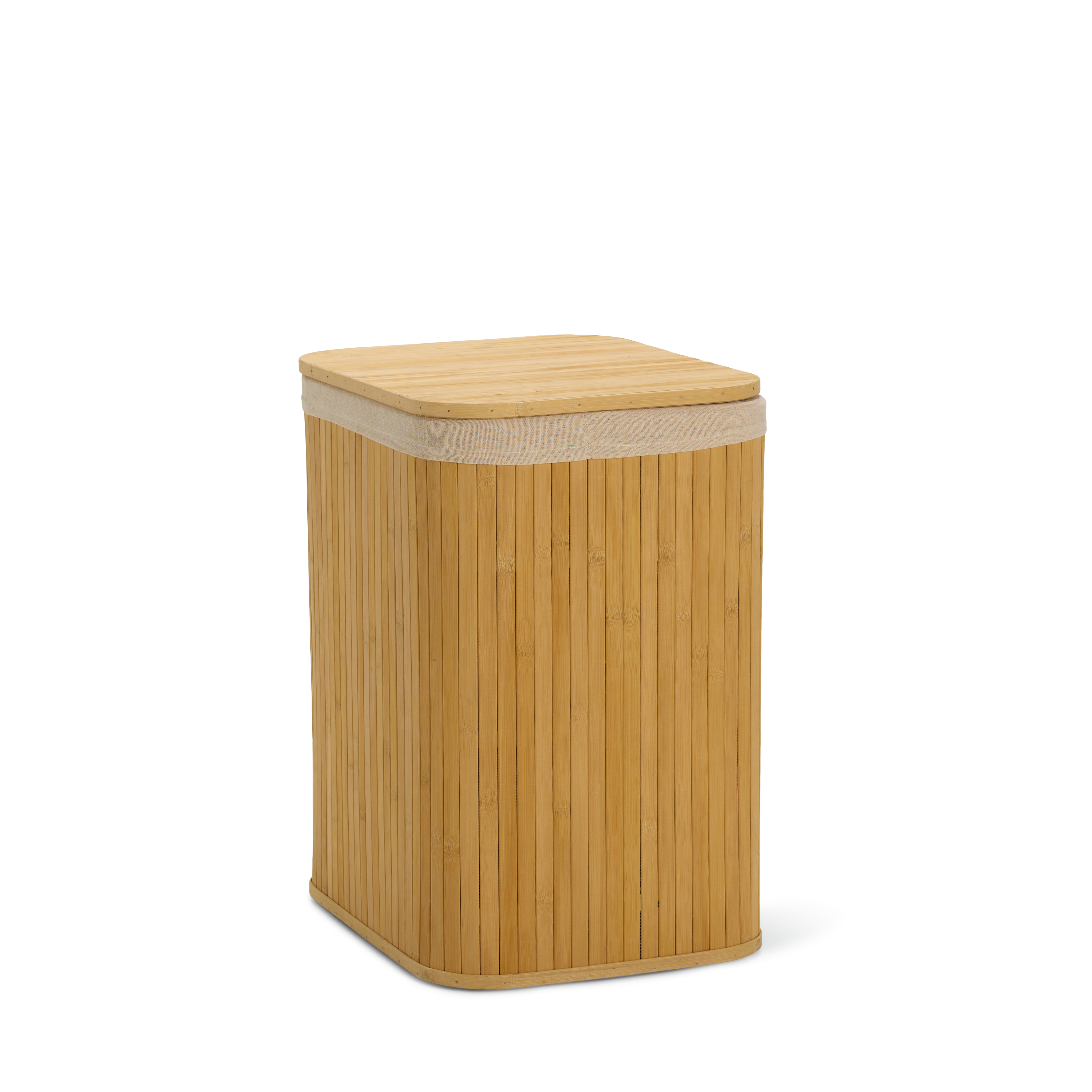 BAMBUZA Linnenmand naturelH 54 x B 43,5 x D 34,5 cm - CASA