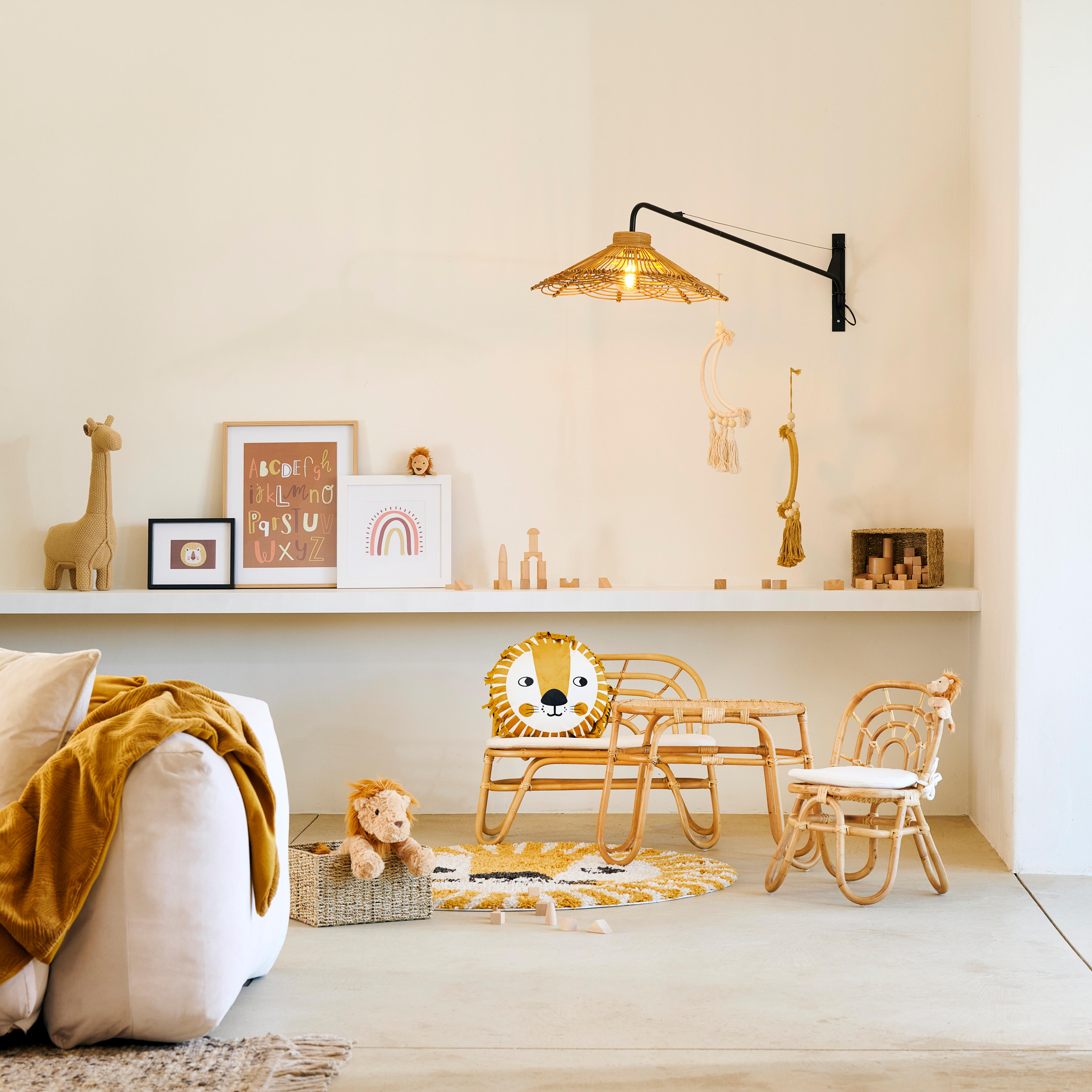 ZALI Hanglamp naturelH 17 cm - Ø 56 cm