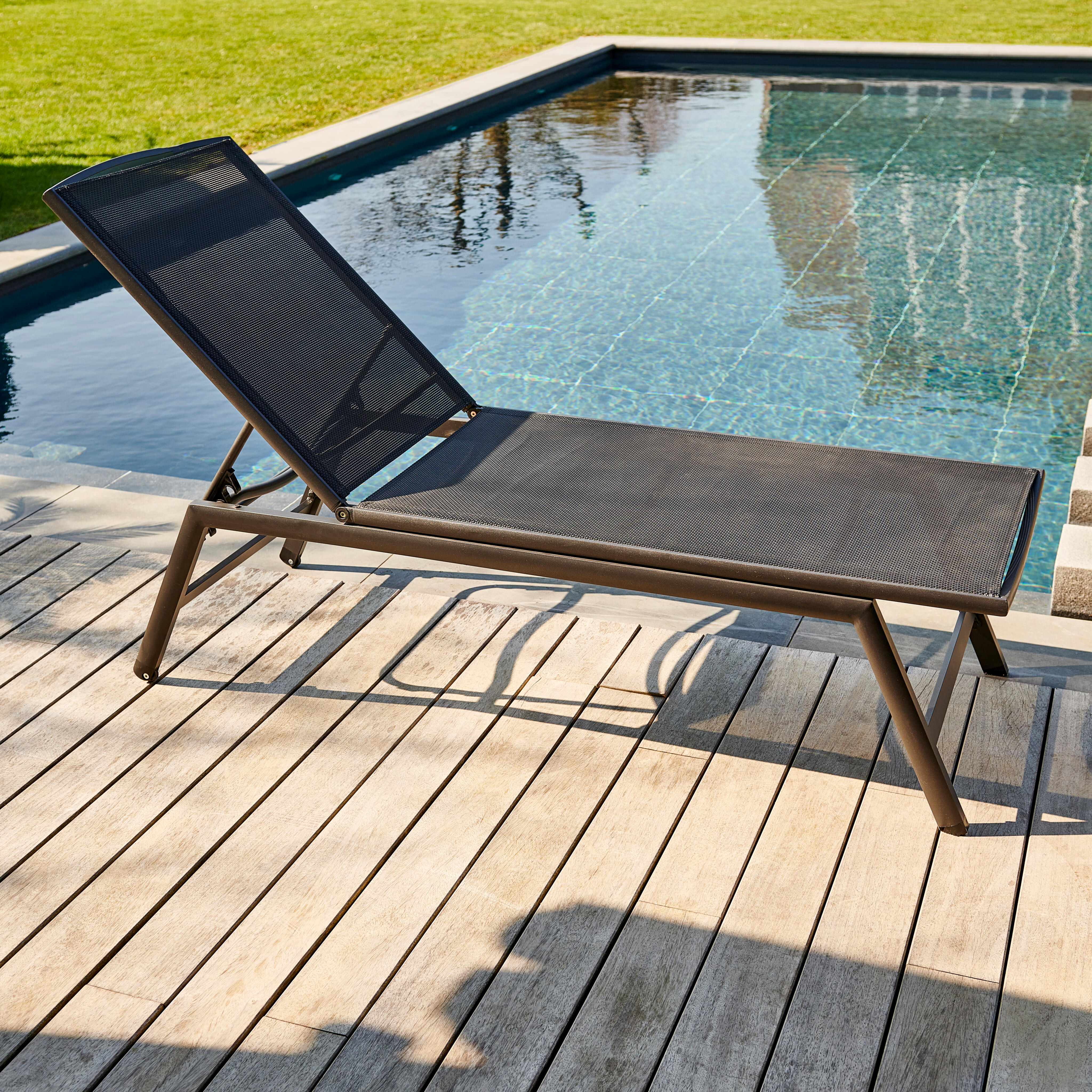 COMFORT Ligbed zwartH 45 x B 63 x L 200 cm