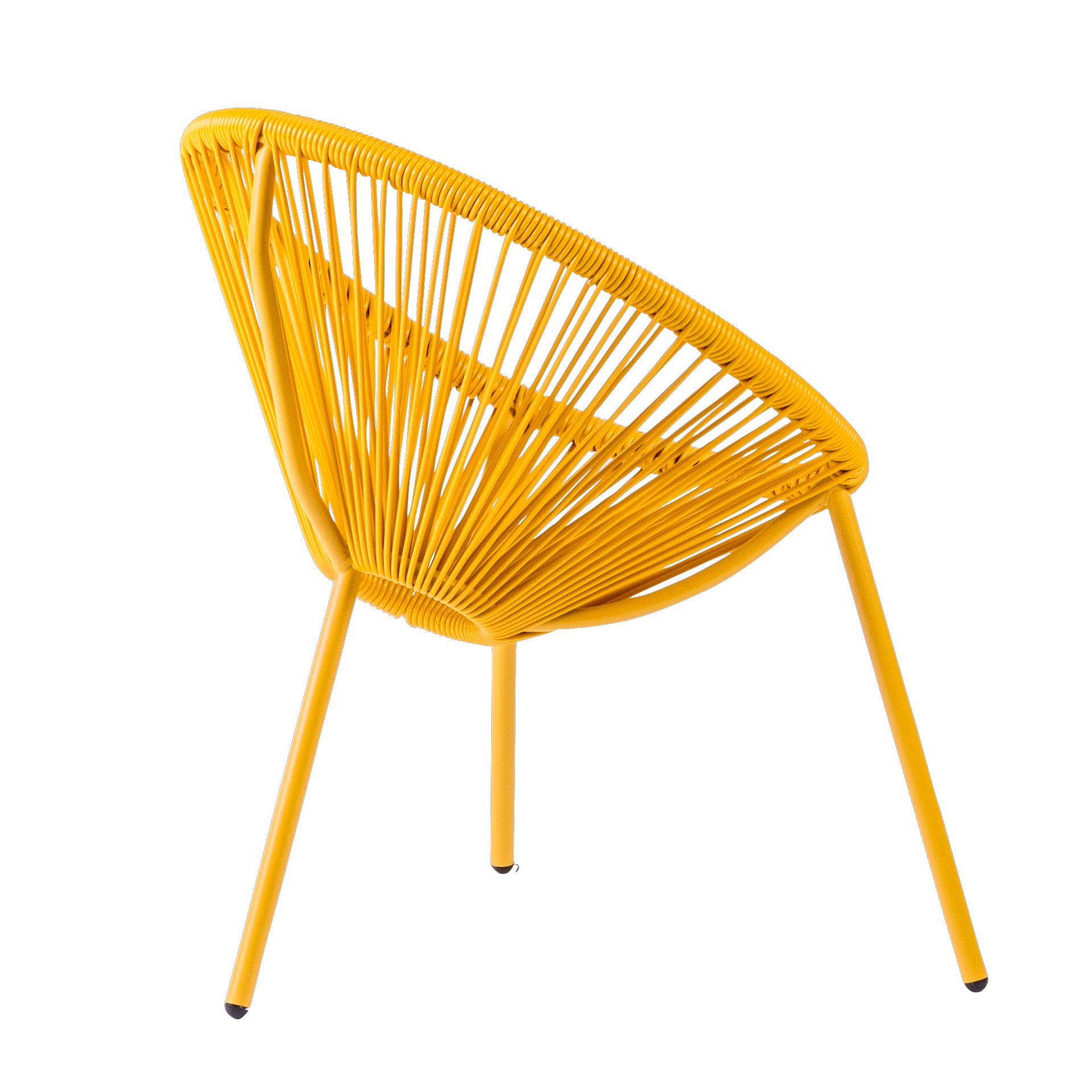 ACAPULCO Kinderstoel geelH 56 x B 43 x D 42 cm - CASA